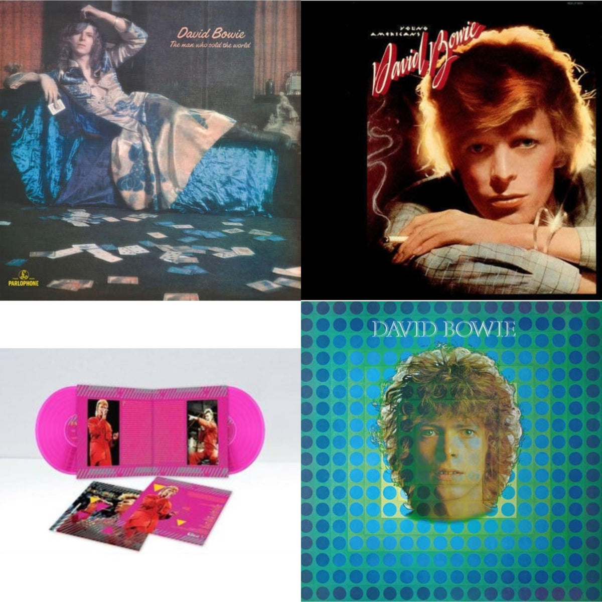 Young Americans (2016 Remastered Version) & Montreal '87 (Limited/Pink LP Vinyl) & Man Who Sold The World (2015 Remaster) & David Bowie Aka Space Oddity