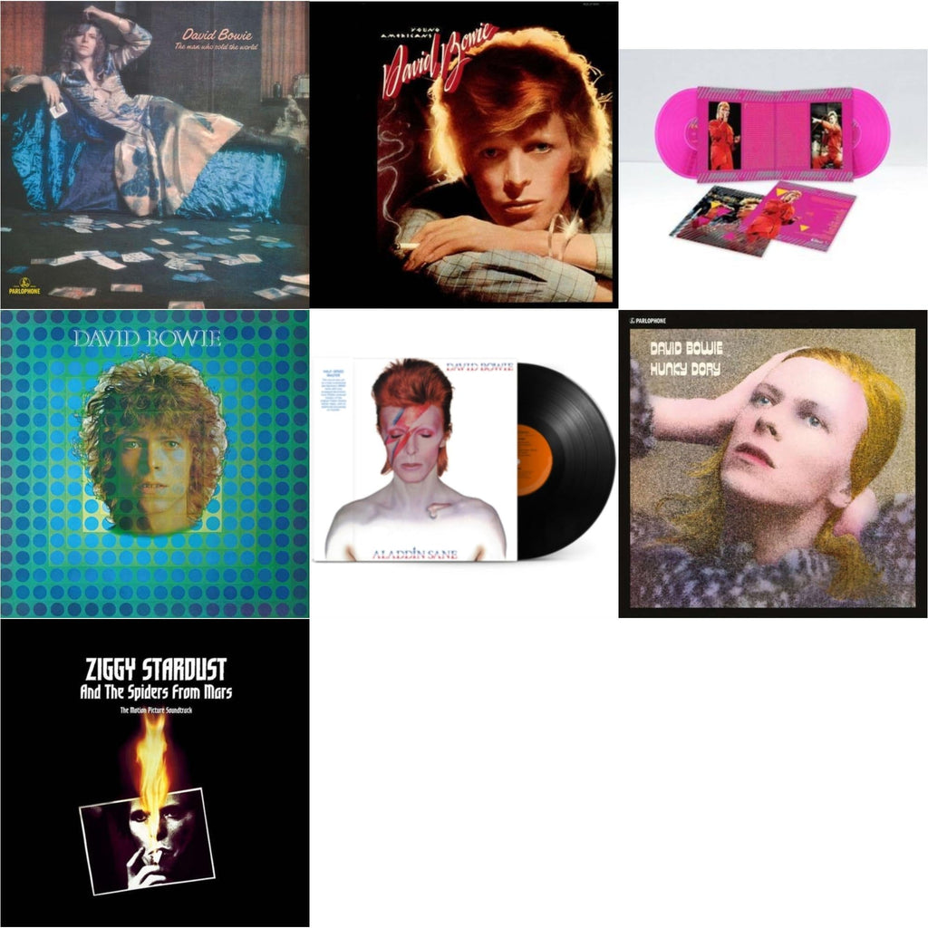 David Bowie - Young Americans (2016 Remastered Version) & Montreal '87 (Limited/Pink LP Vinyl) & Aladdin Sane (2013 Remaster) (Half Speed Master) & Ziggy Stardust & The Spiders From Mars Ost (2LP) & Man Who Sold The World (2015 Remaster) & David