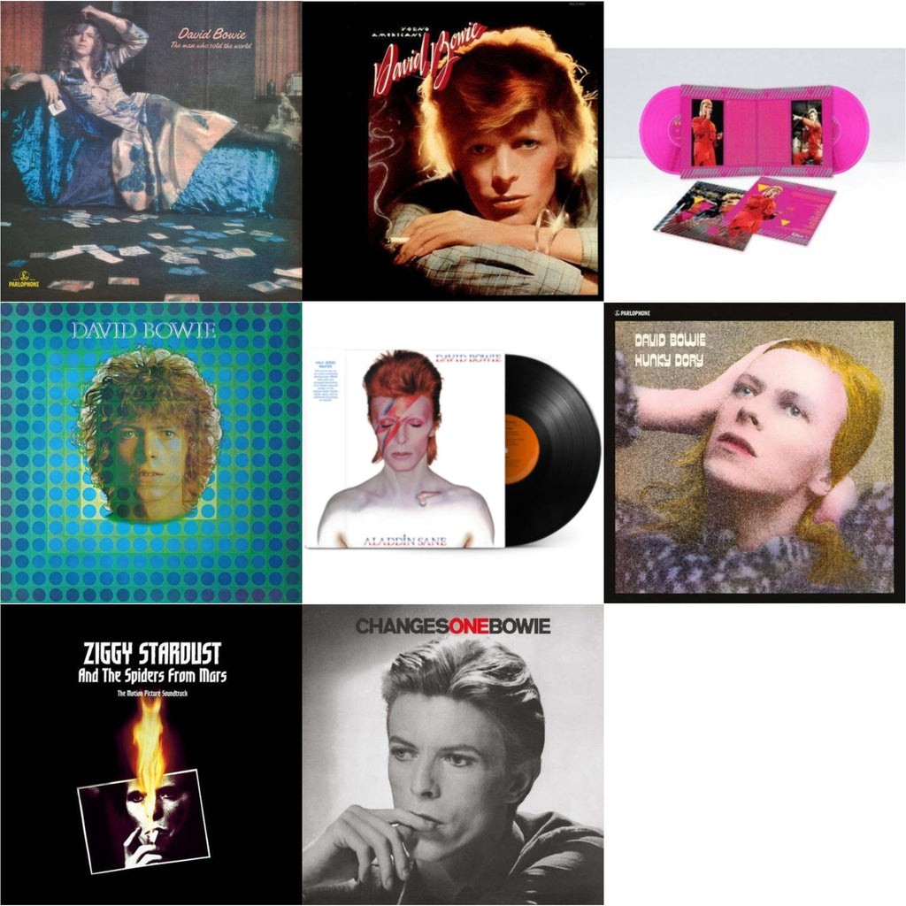 David Bowie - Young Americans (2016 Remastered Version) & Changesonebowie (180G) & Montreal '87 (Limited/Pink LP Vinyl) & Aladdin Sane (2013 Remaster) (Half Speed Master) & Ziggy Stardust & The Spiders From Mars Ost (2LP) & Man Who Sold The World