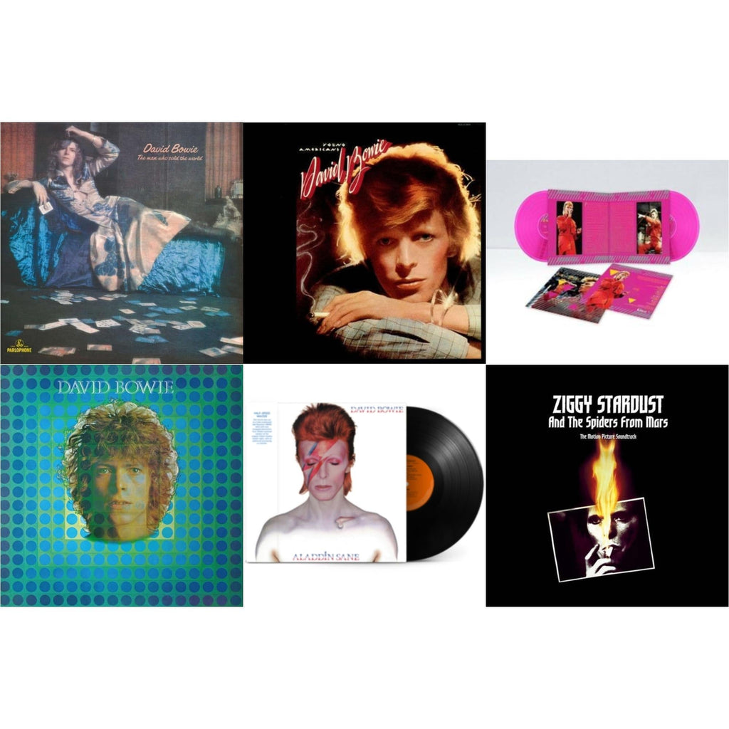 David Bowie - Young Americans (2016 Remastered Version) & Montreal '87 (Limited/Pink LP Vinyl) & Aladdin Sane (2013 Remaster) (Half Speed Master) & Ziggy Stardust & The Spiders From Mars Ost (2LP) & Man Who Sold The World (2015 Remaster) & David