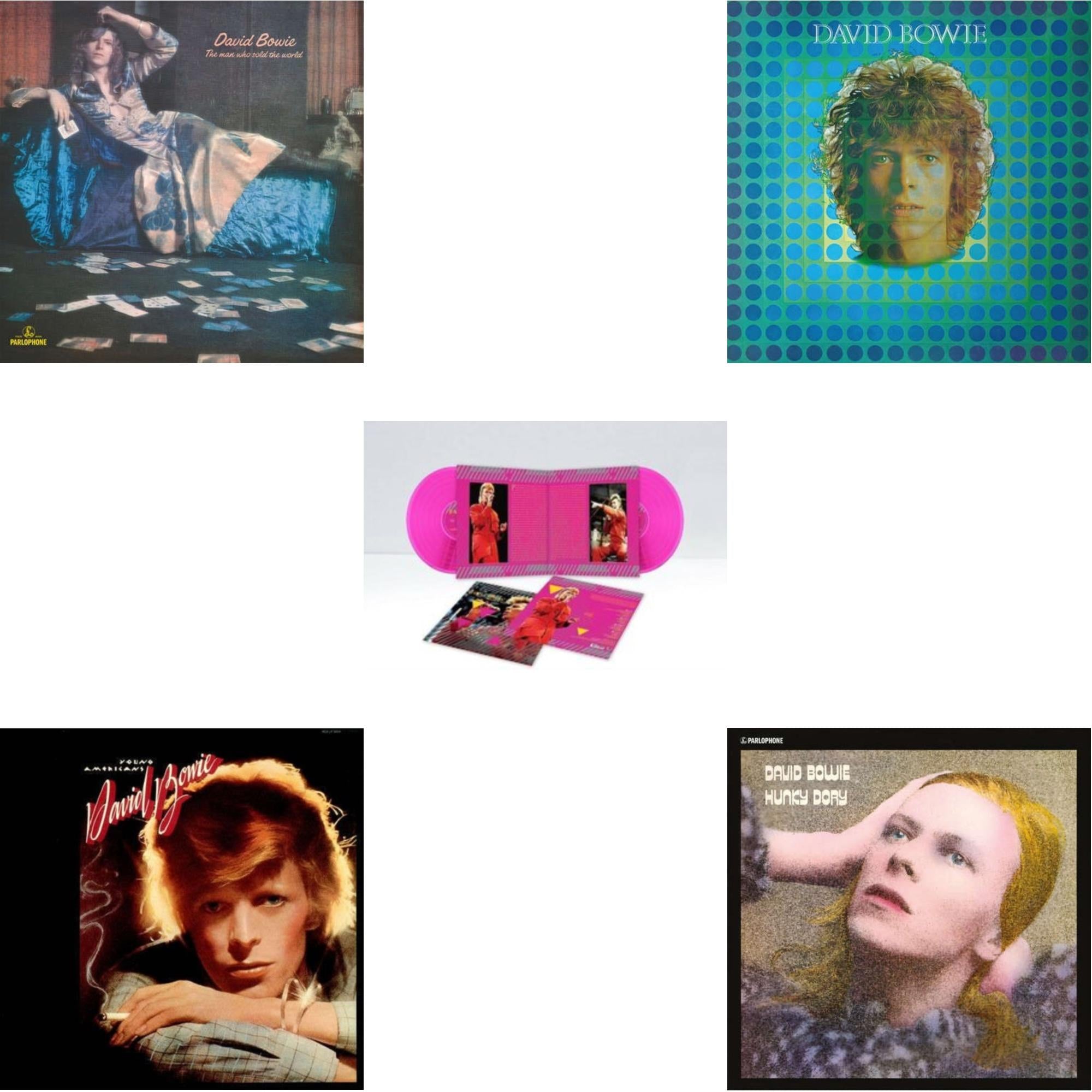 Young Americans (2016 Remastered Version) & Montreal '87 (Limited/Pink LP Vinyl) & Man Who Sold The World (2015 Remaster) & David Bowie Aka Space Oddity & Hunky Dory