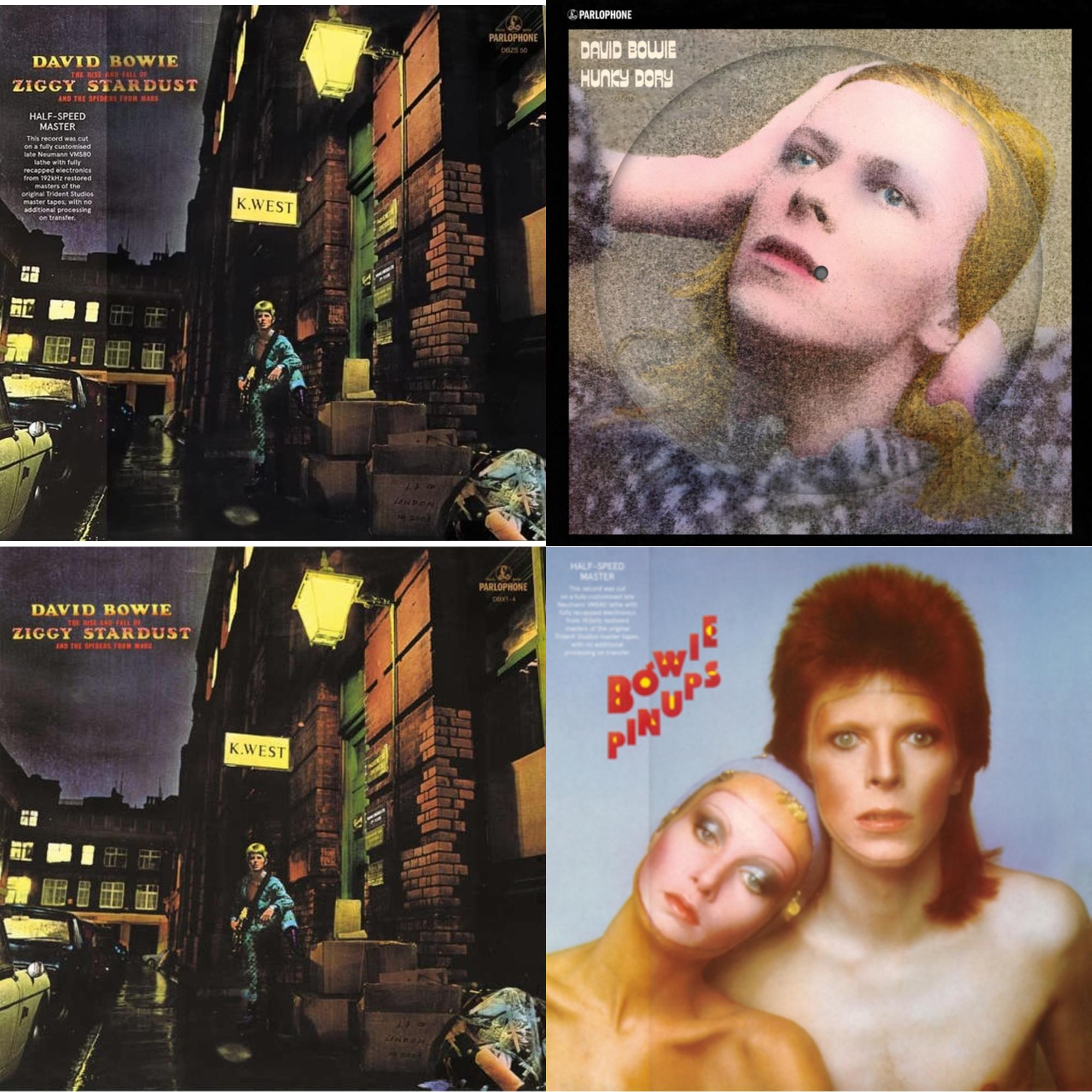 Rise & Fall Of Ziggy Stardust & The Spiders From Mars (2012 Remaster/Half-Speed Master) & Hunky Dory (2015 Remaster/50Th Anniv/Picture Disc) & Pinups (2015 Remaster) & Rise & Fall Of Ziggy Stardust (2012 Remaster)