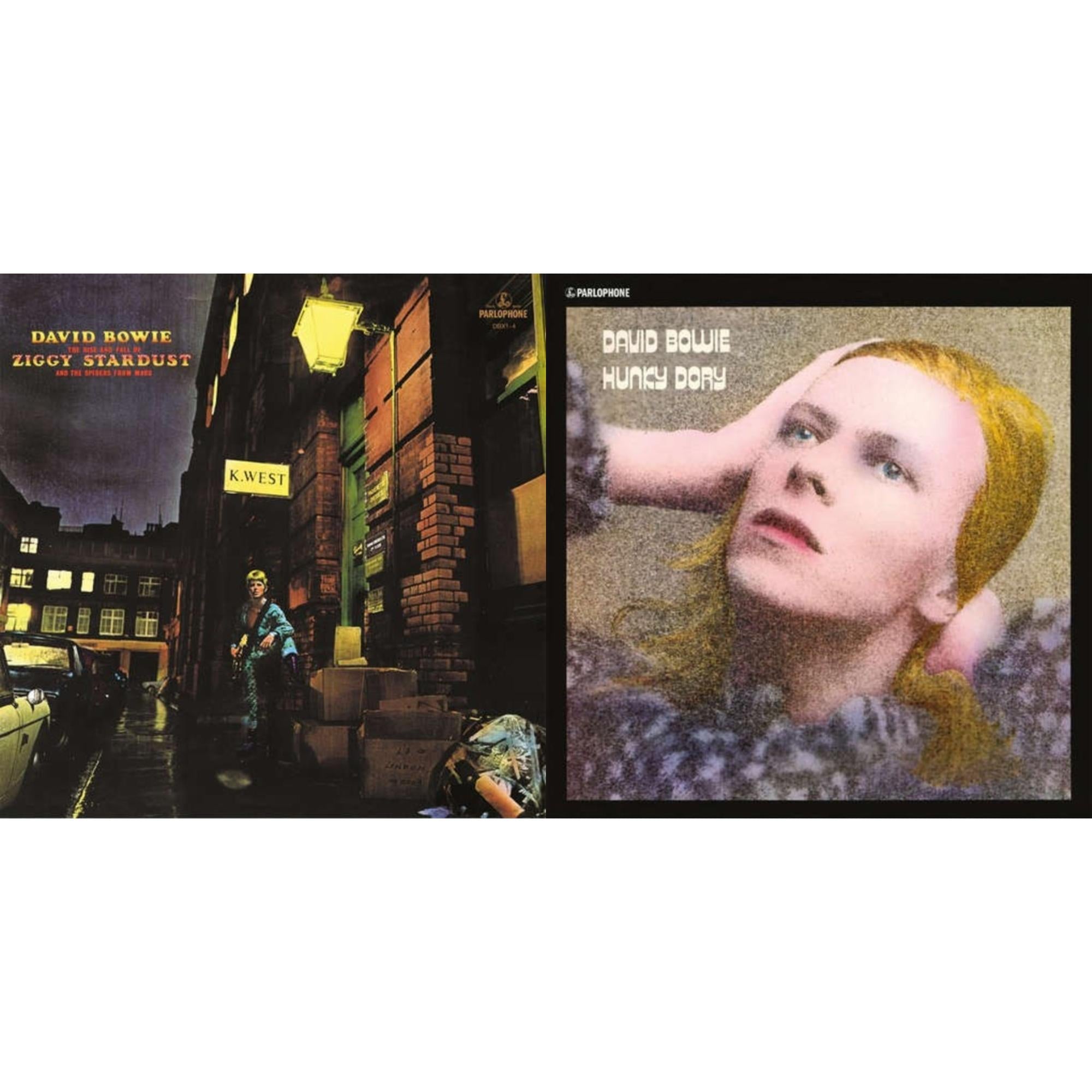 David Bowie - Rise & Fall Of Ziggy Stardust (2012 Remaster) & Hunky Dory - LP Vinyl Bundle