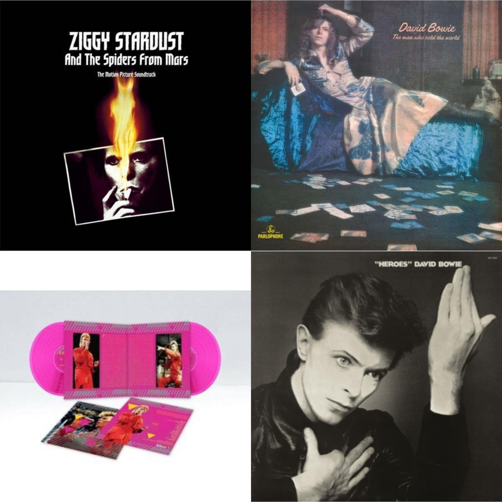 Heroes (2017 Remaster) & Montreal '87 (Limited/Pink LP Vinyl) & Ziggy Stardust & The Spiders From Mars Ost (2LP) & Man Who Sold The World (2015 Remaster)