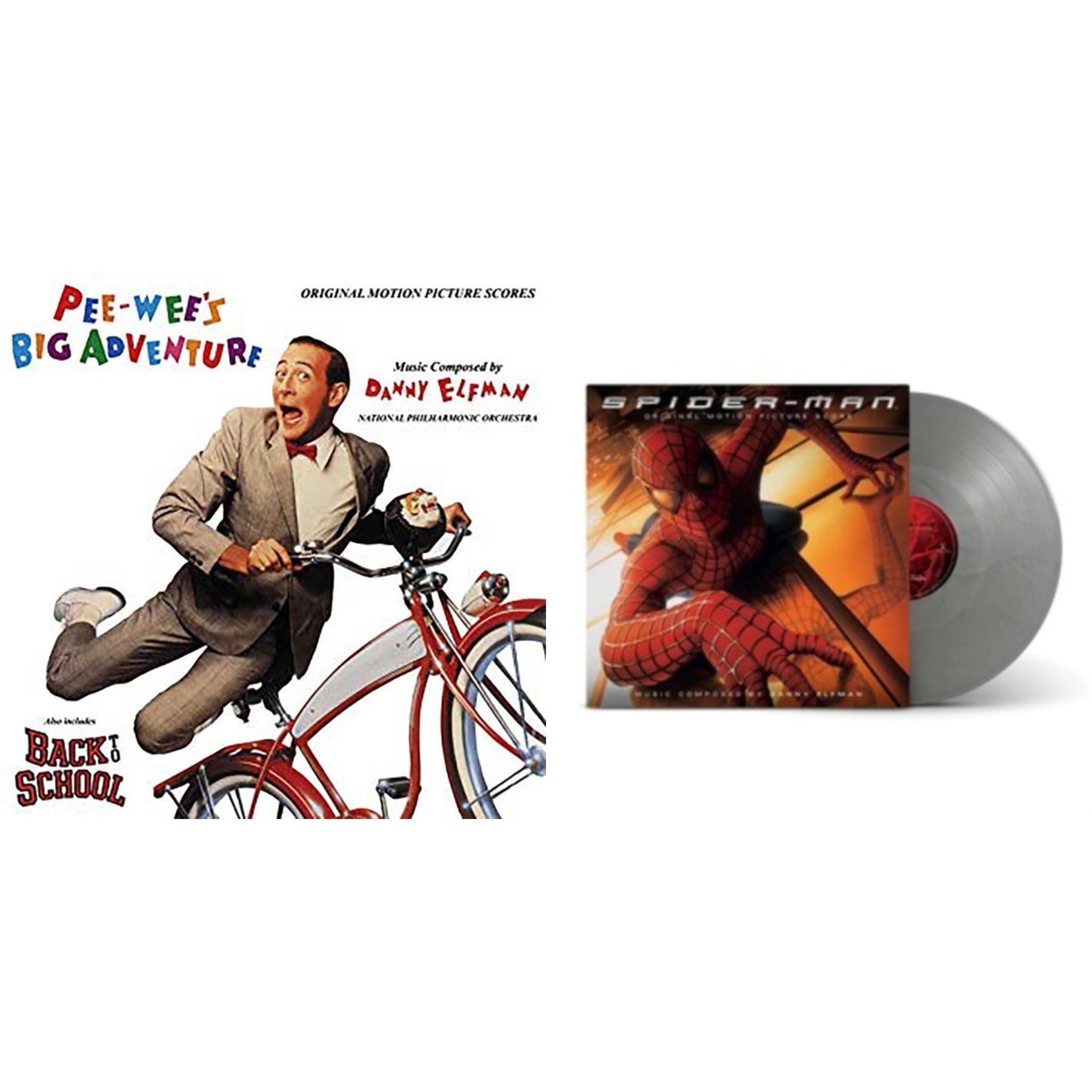 Pee-Wee's Big Adventure Ost (Red LP Vinyl) & Spider-Man Ost (20Th Anniversary/180G/Silver LP Vinyl)