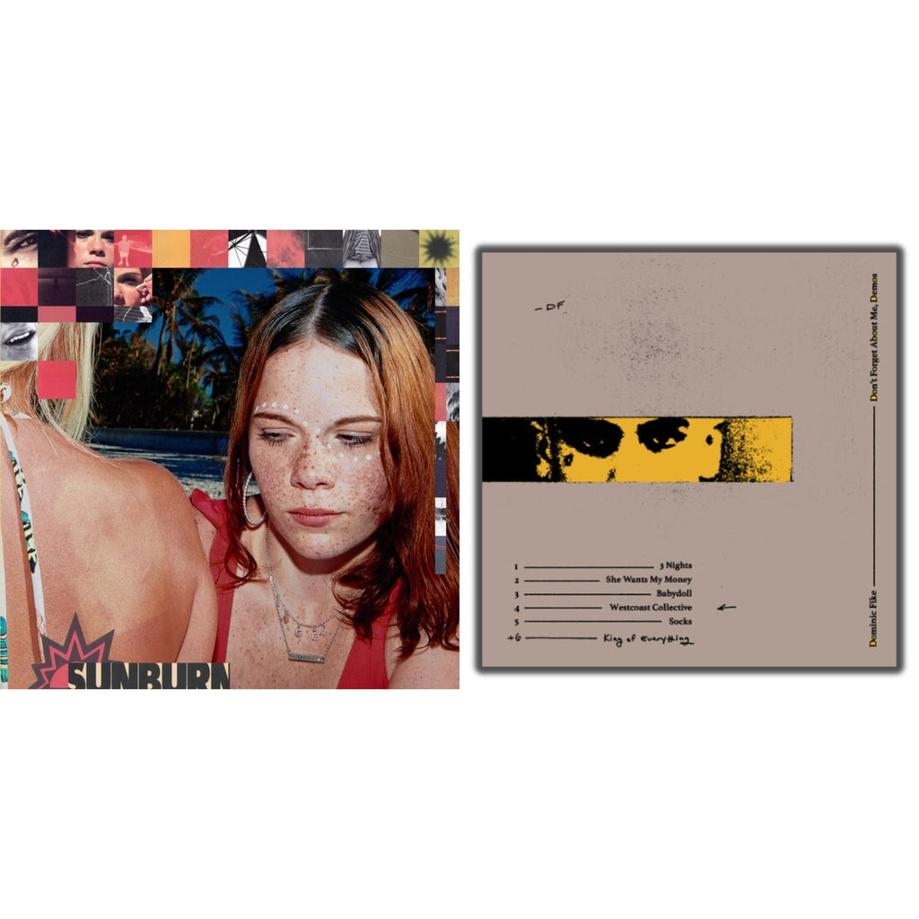 Dominic Fike - Sunburn (X) (150G) & Don't Forget About Me, Demos (150G) - LP Vinyl Bundle