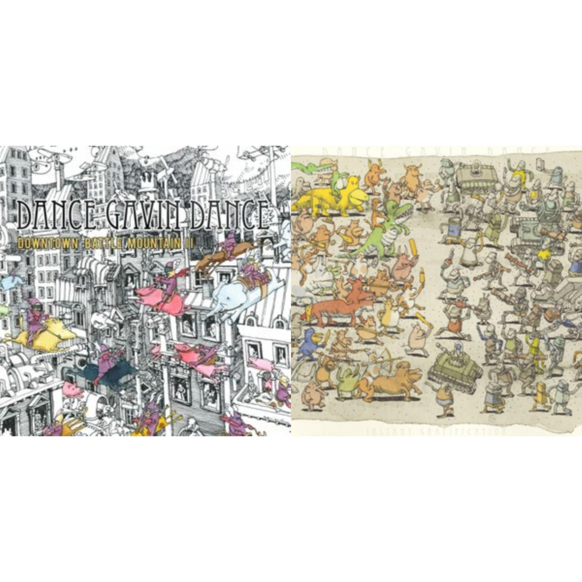Dance Gavin Dance - Downtown Battle Mountain Ii & Instant Gratification - LP Vinyl Bundle