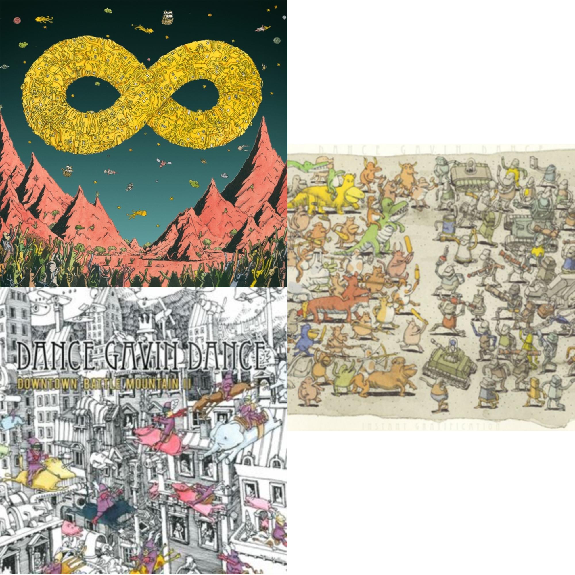 Dance Gavin Dance - Mothership & Downtown Battle Mountain Ii & Instant Gratification - LP Vinyl Bundle
