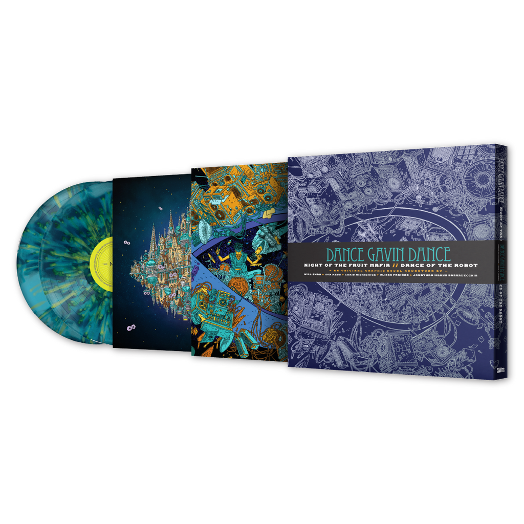Dance Gavin Dance Night of the Fruit Mafia // Dance of the Robot - Graphic Novel (Signed Platinum Edition) Vinyl Record