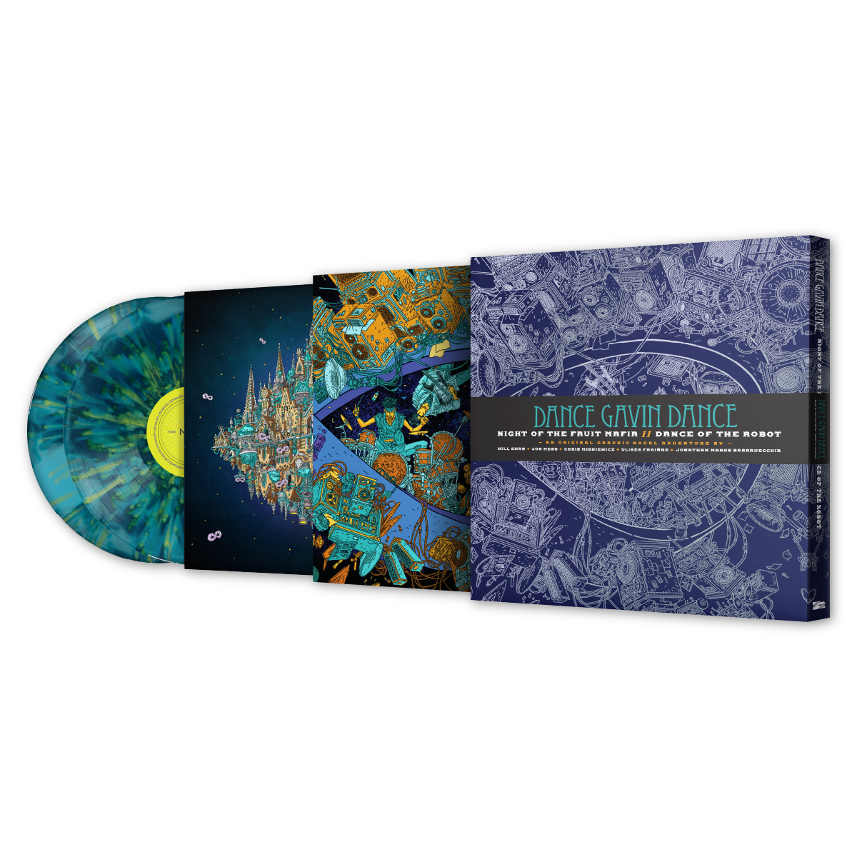 Dance Gavin Dance: Night of the Fruit Mafia // Dance of the Robot - Graphic Novel (Deluxe Vinyl Edition) Vinyl Record