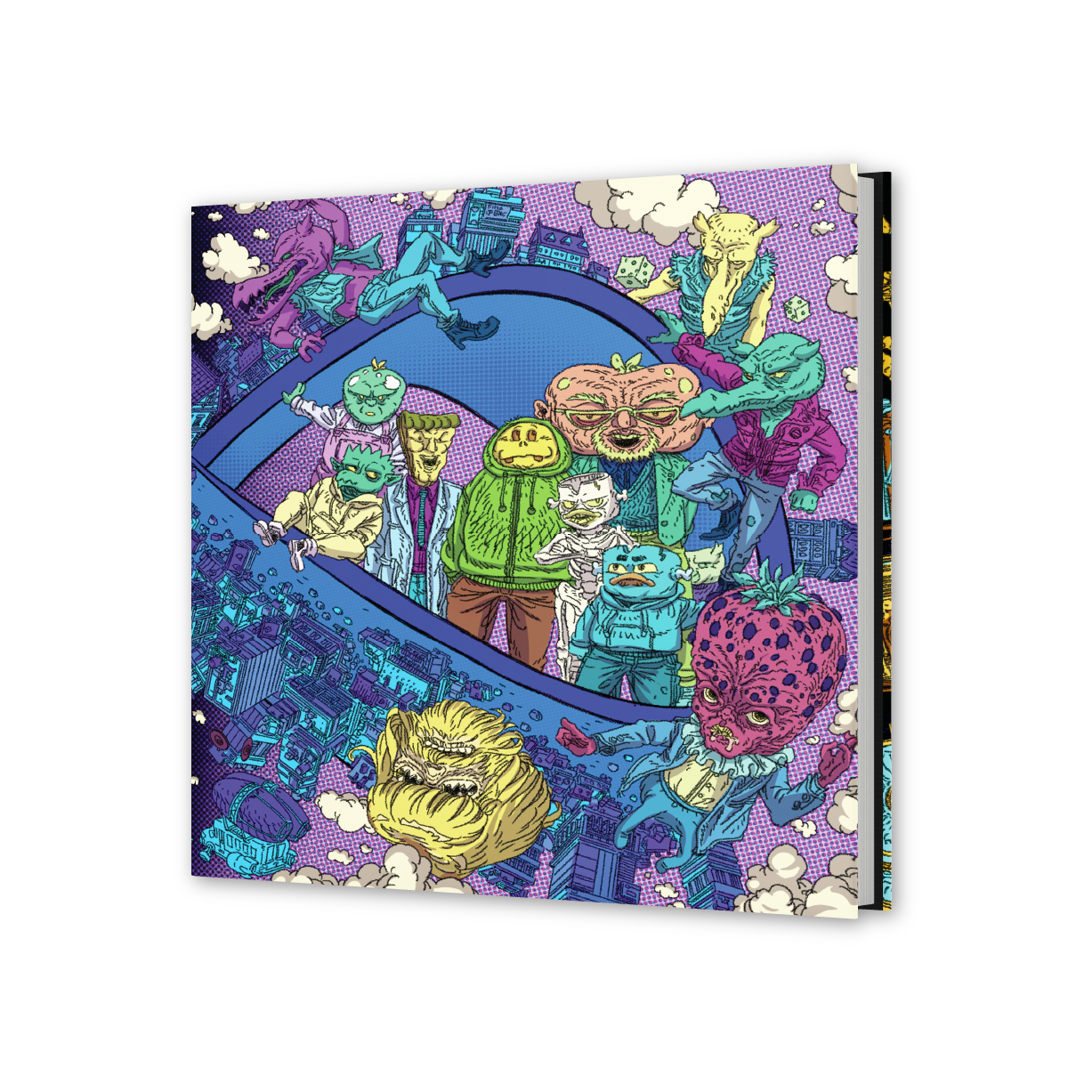 Dance Gavin Dance Night of the Fruit Mafia // Dance of the Robot - Graphic Novel (Signed Platinum Edition) Vinyl Record