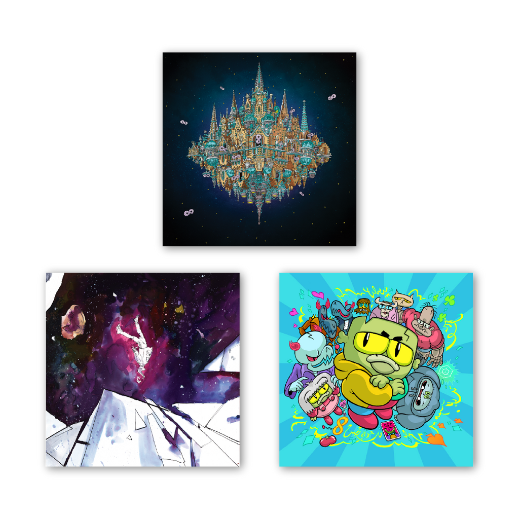 Dance Gavin Dance Night of the Fruit Mafia // Dance of the Robot - Graphic Novel (Signed Platinum Edition) Vinyl Record