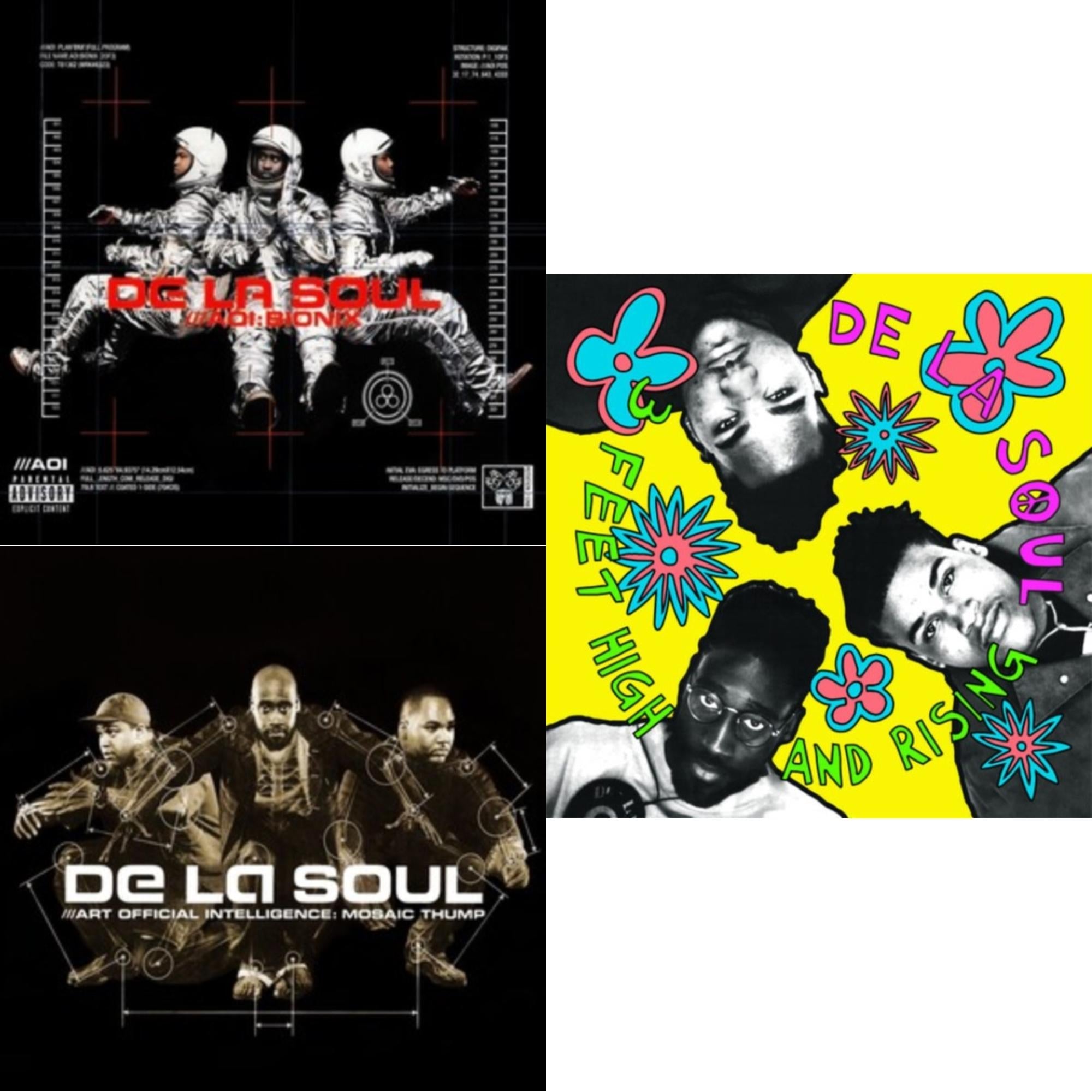3 Feet High & Rising (2LP/Yellow Vinyl) & Art Official Intelligence: Mosaic Thump (Remaster) & Aoi: Bionix (Remaster/2LP)