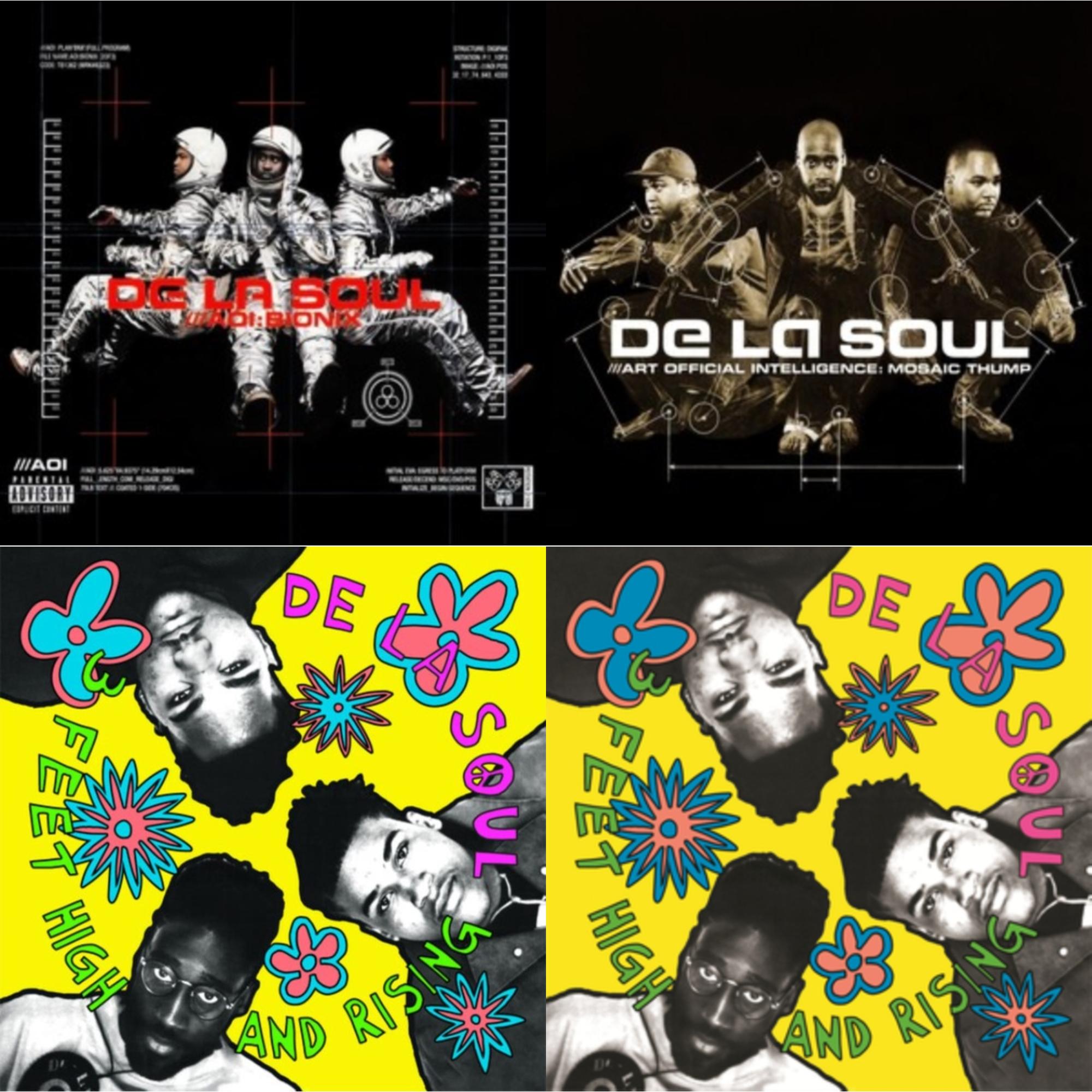 De La Soul - 3 Feet High & Rising (2LP/Yellow Vinyl) & 3 Feet High & Rising (2LP) & Art Official Intelligence: Mosaic Thump (Remaster) & Aoi: Bionix (Remaster/2LP)