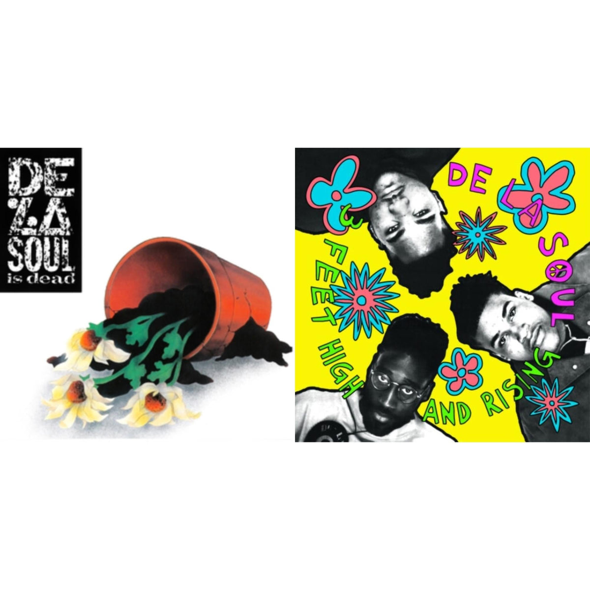 De La Soul - De La Soul Is Dead (2LP) & 3 Feet High & Rising (2LP/Yellow Vinyl)