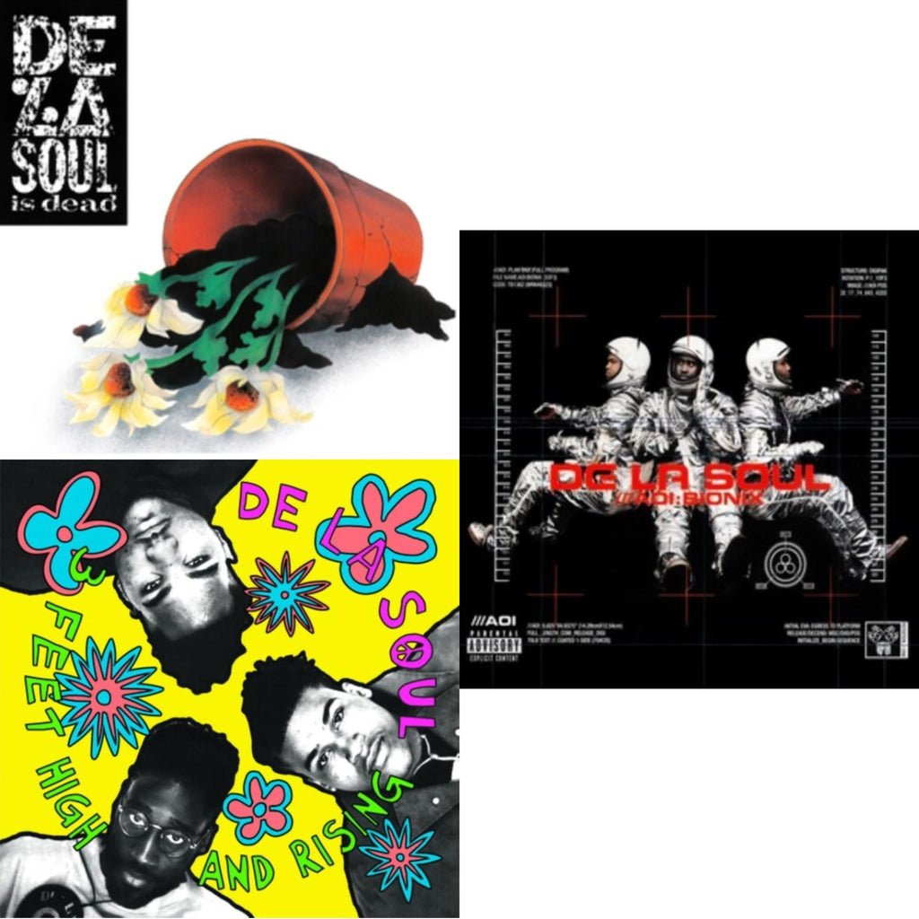 De La Soul - De La Soul Is Dead (2LP) & 3 Feet High & Rising (2LP/Yellow Vinyl) & Aoi: Bionix (Remaster/2LP)