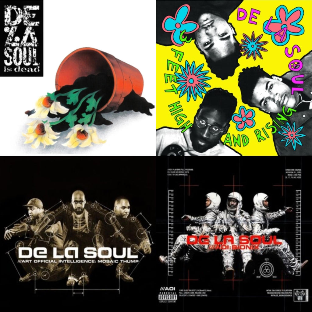 De La Soul - De La Soul Is Dead (2LP) & 3 Feet High & Rising (2LP/Yellow Vinyl) & Art Official Intelligence: Mosaic Thump (Remaster) & Aoi: Bionix (Remaster/2LP)