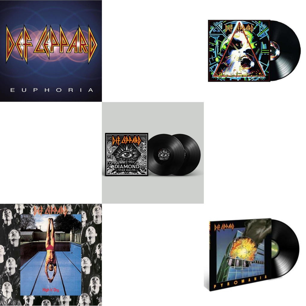 Diamond Star Halos (2LP) & High N Dry & Hysteria (2 LP) & Pyromania & Euphoria (2LP)