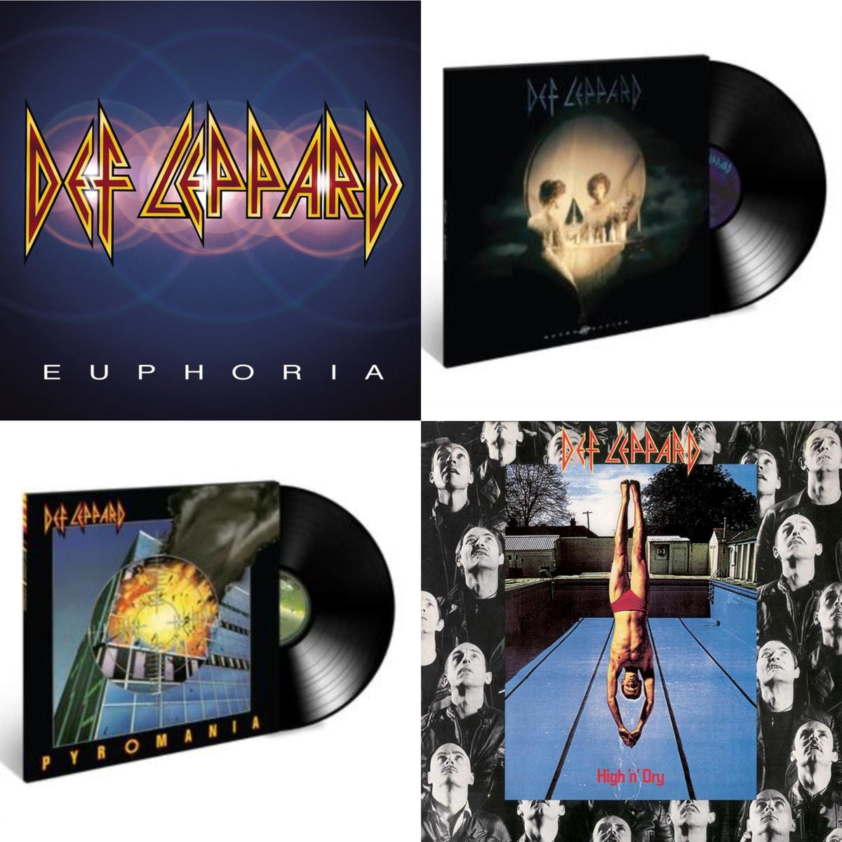 High N Dry & Pyromania & Retro Active (2LP) & Euphoria (2LP)