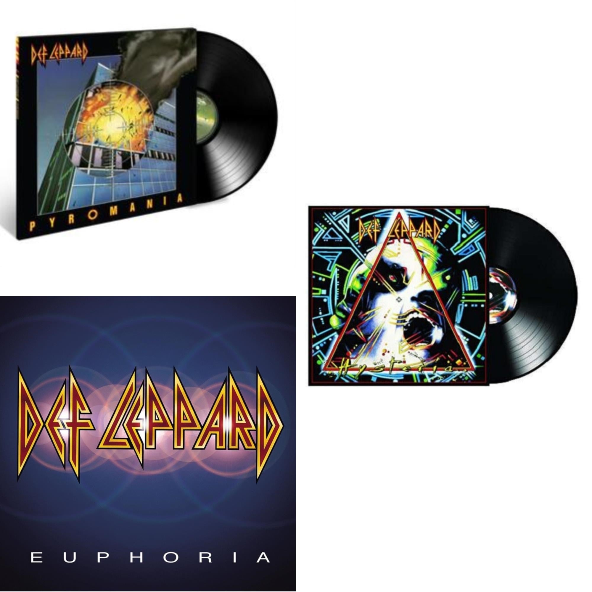 Hysteria (2 LP) & Pyromania & Euphoria (2LP)