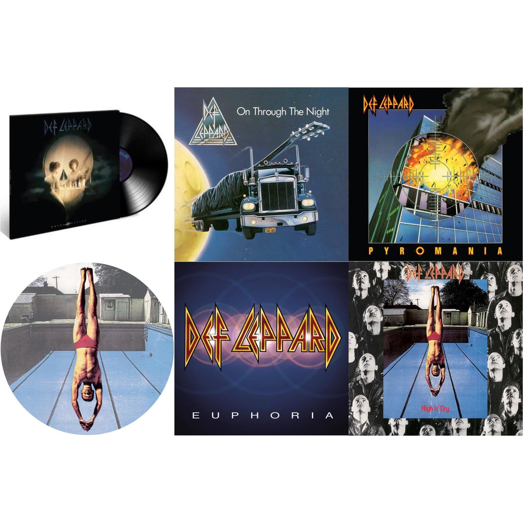 Def Leppard - Retro Active (2LP) & On Through The Night & Pyromania (40Th Anniversary) (Deluxe/2LP) & High 'N' Dry (Picture Dsic) & Euphoria (2LP) & High N Dry