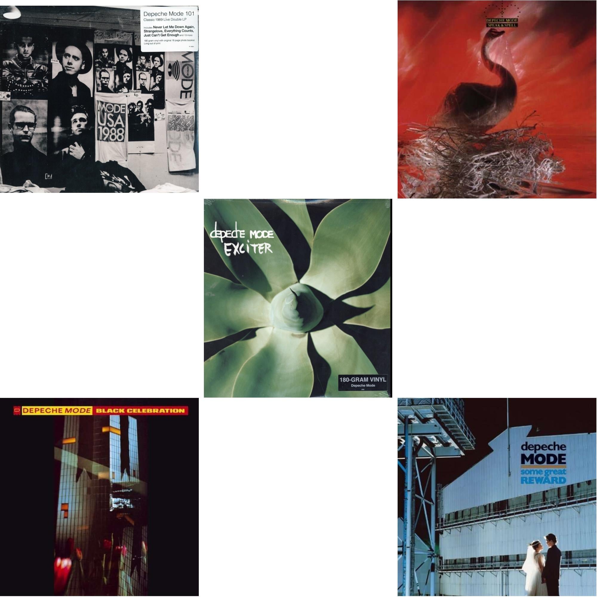 Depeche Mode - 101 (2LP/180G) & Black Celebration & Exciter & Speak & Spell & Some Great Reward