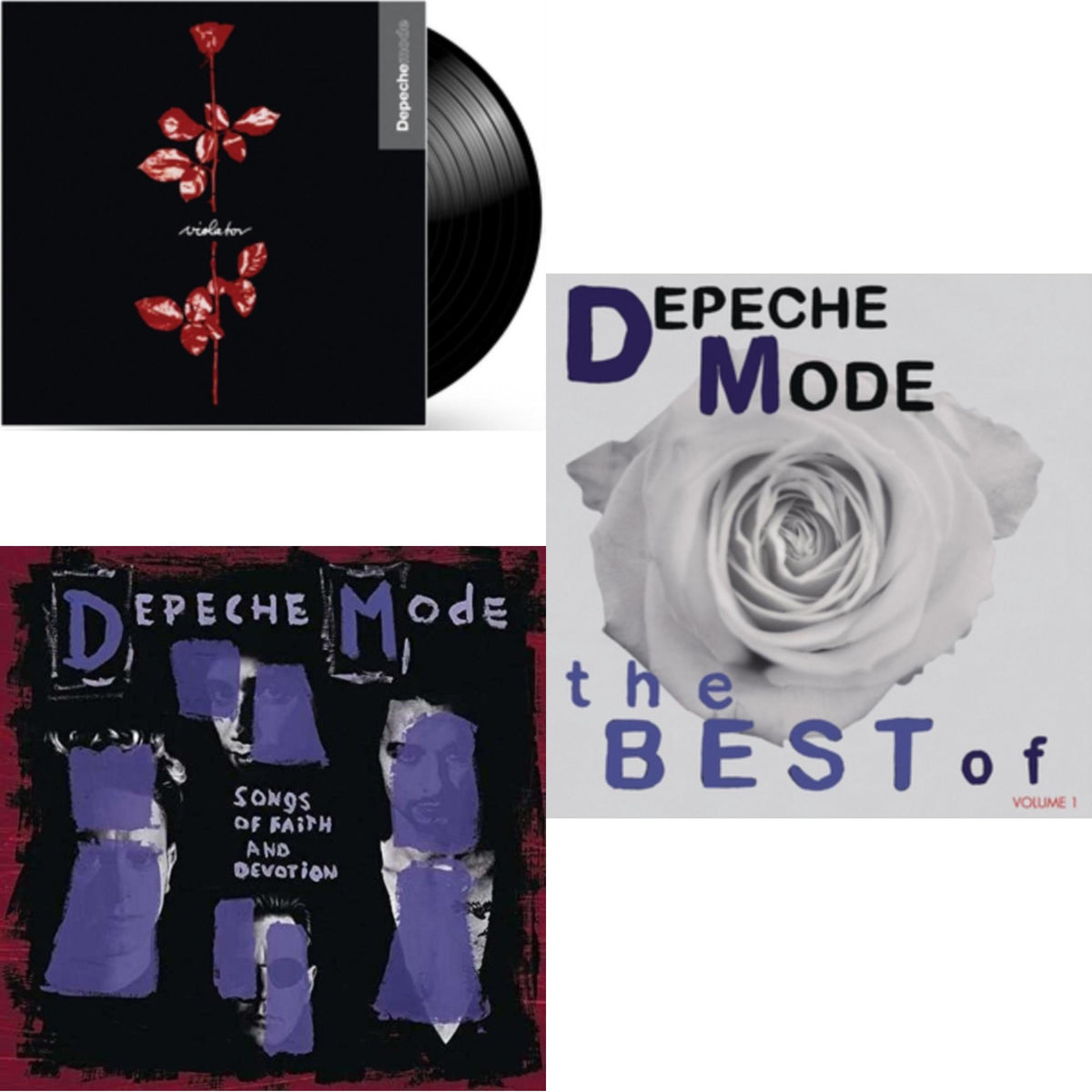 Violator (180G) & Songs Of Faith And Devotion (180G) & Best Of Depeche Mode Vol.1