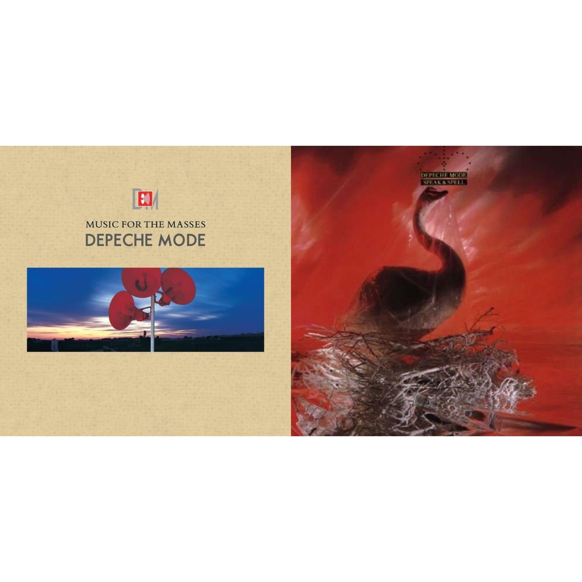 Depeche Mode - Music For The Masses & Speak & Spell - LP Vinyl Bundle