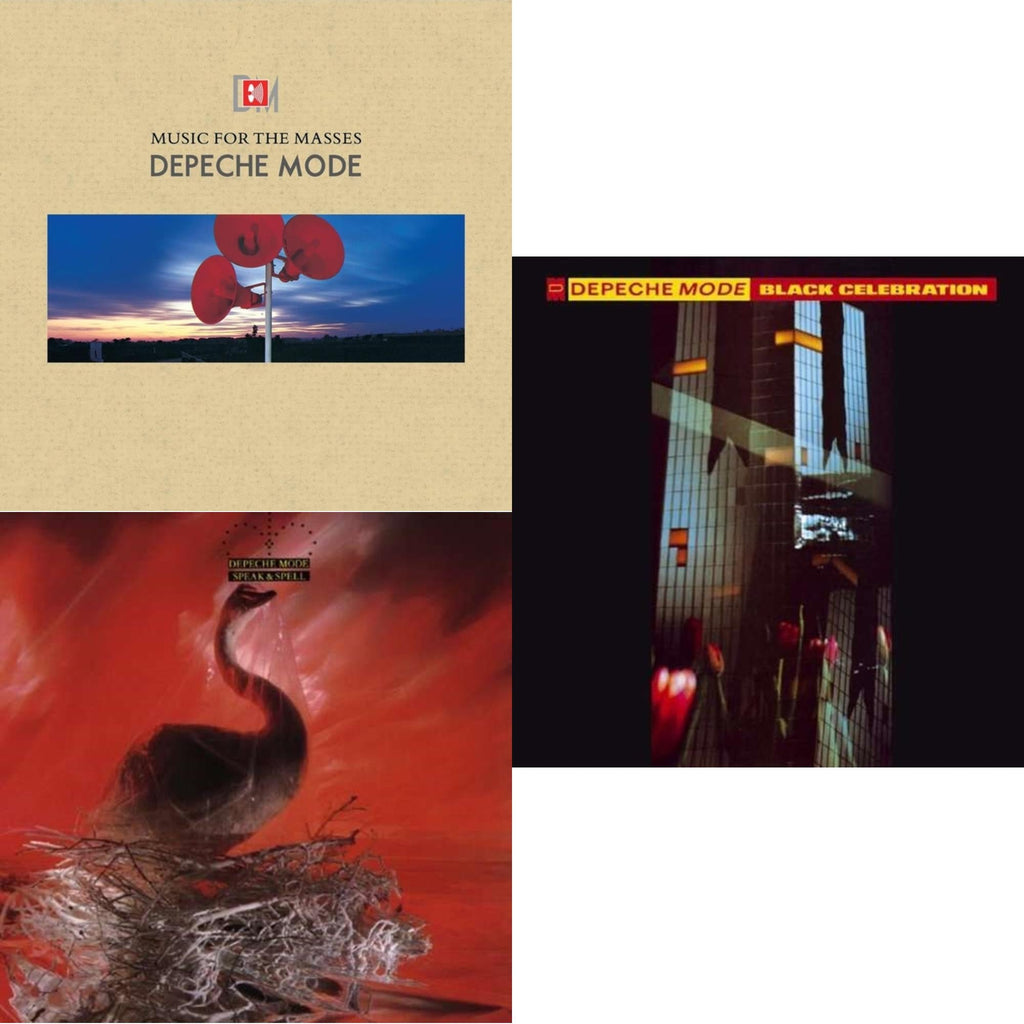 Depeche Mode - Music For The Masses & Speak & Spell & Black Celebration - LP Vinyl Bundle