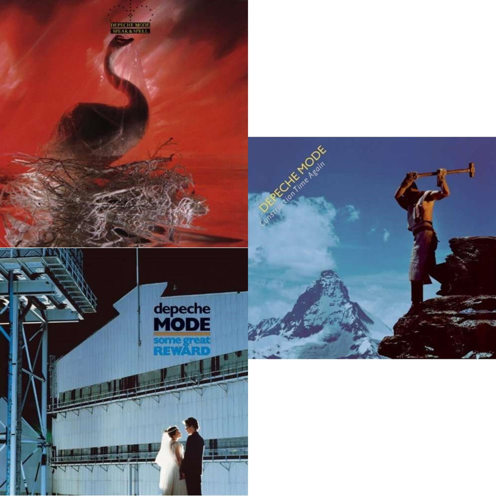 Depeche Mode - Speak & Spell & Some Great Reward & Construction Time Again - LP Vinyl Bundle