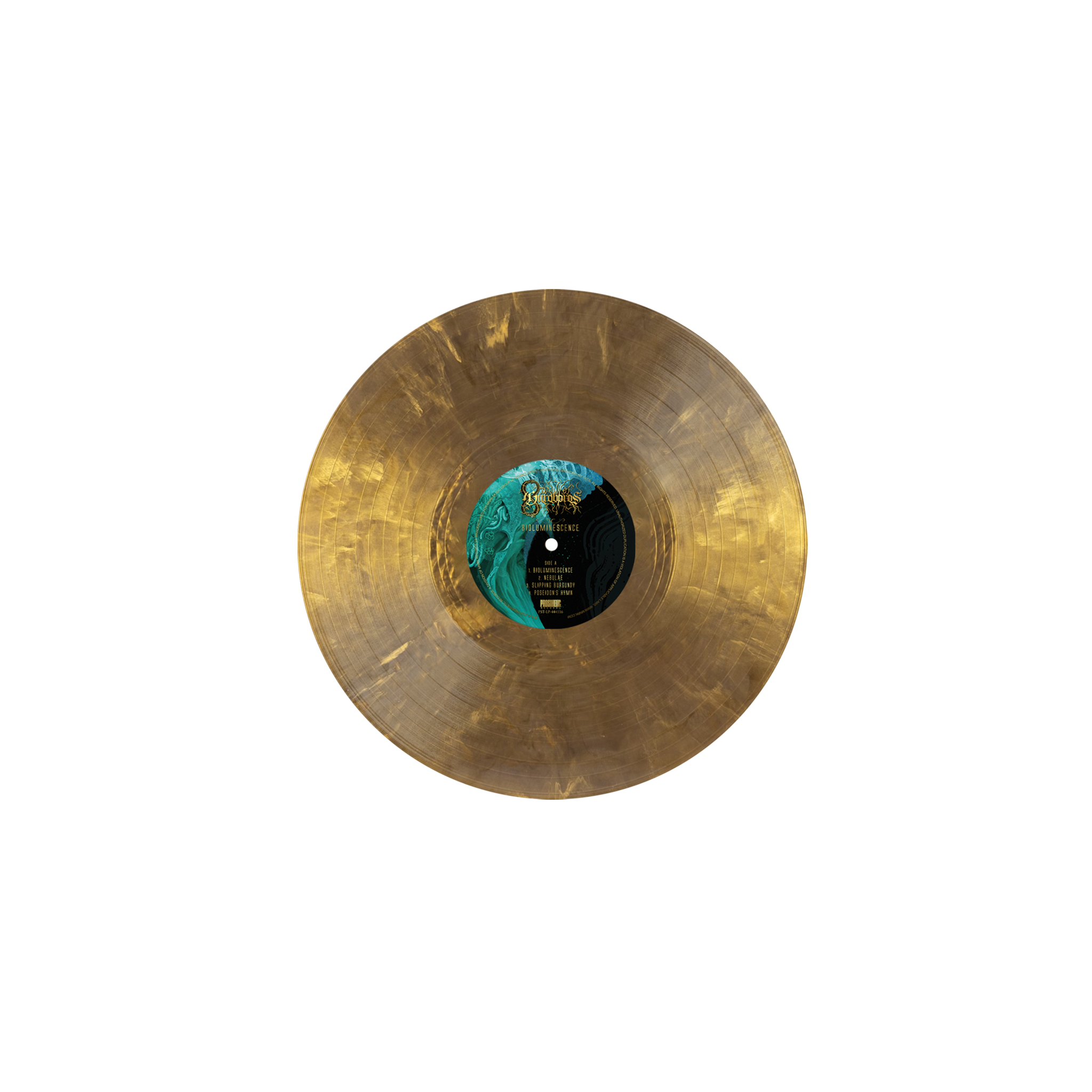 Dawn of Ouroboros - Bioluminescence on Gold Black Ice Vinyl Record