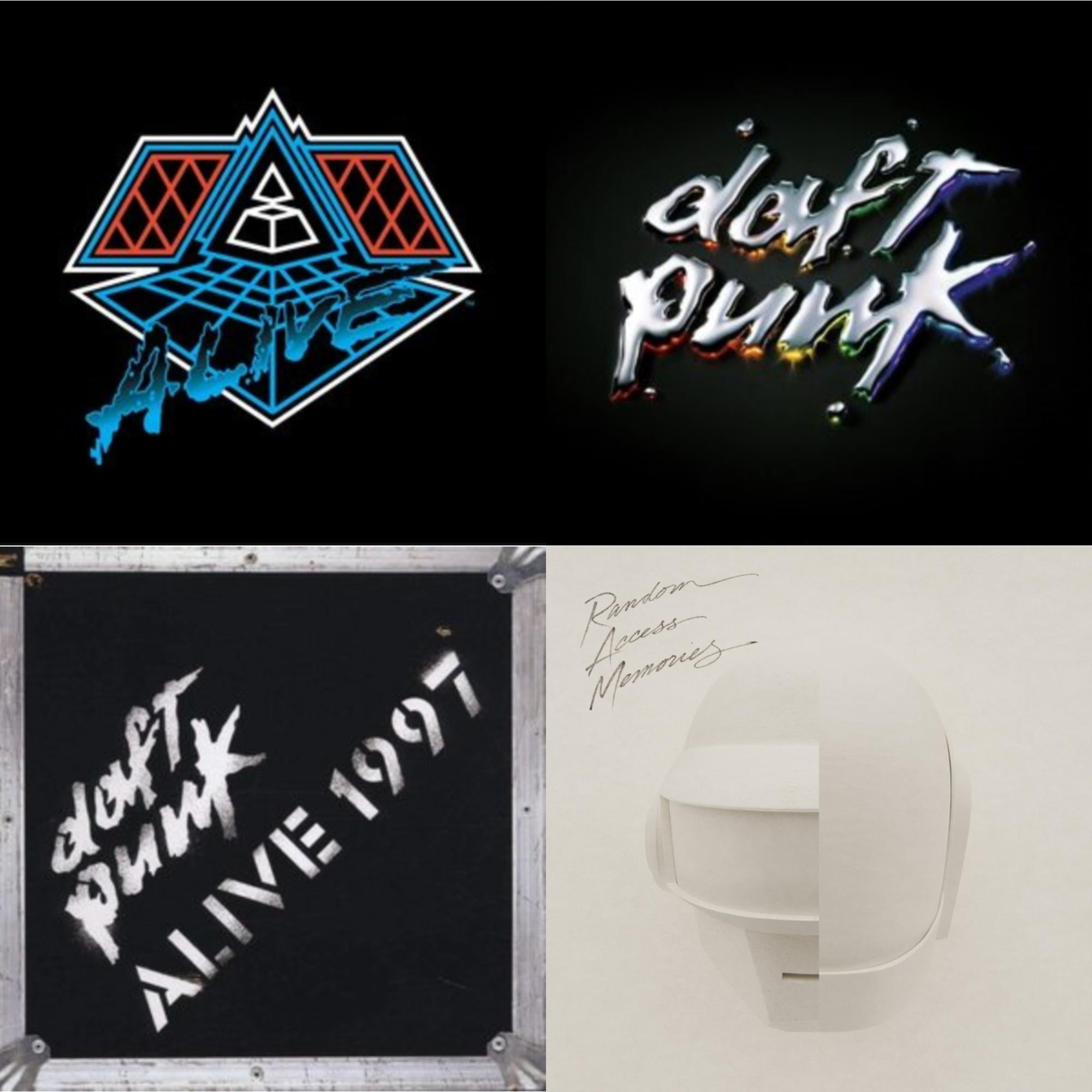 Daft Punk - Alive 2007 (2LP) & Discovery & Alive 1997 & Random Access Memories (Drumless Edition) (2LP/180G)