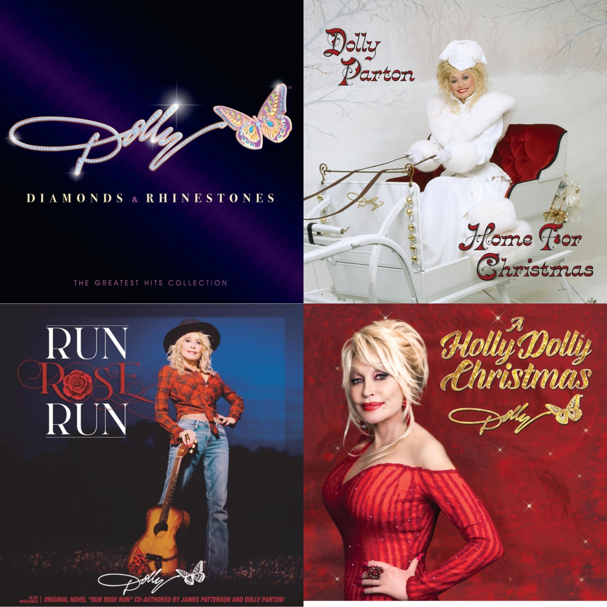 Dolly Parton - Diamonds & Rhinestones: The Greatest Hits Collection (2LP) & Home For Christmas (140G) & Run Rose Run & Holly Dolly Christmas (Ultimate Deluxe Edition)