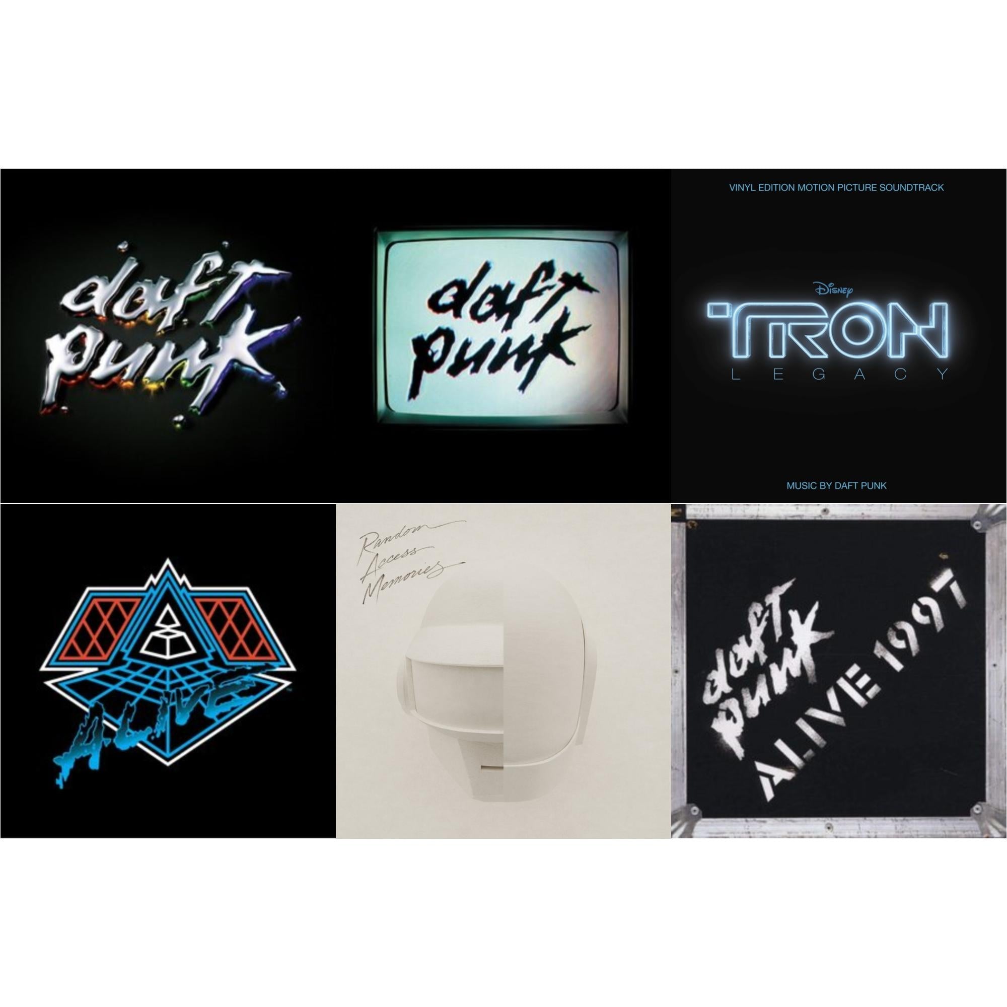 Daft Punk - Tron: Legacy Ost (2LP/180G) & Human After All (2LP) & Alive 2007 (2LP) & Discovery & Alive 1997 & Random Access Memories (Drumless Edition) (2LP/180G)