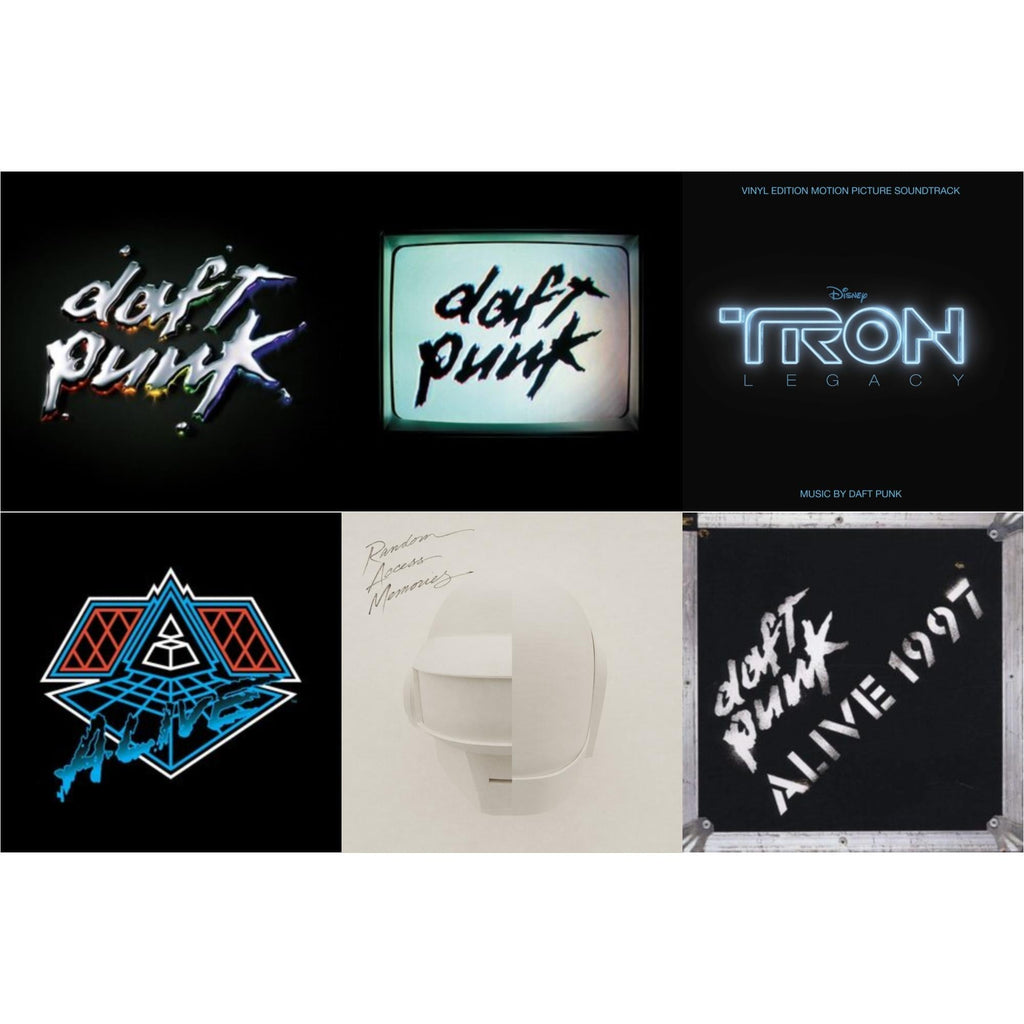 Daft Punk - Tron: Legacy Ost (2LP/180G) & Human After All (2LP) & Alive 2007 (2LP) & Discovery & Alive 1997 & Random Access Memories (Drumless Edition) (2LP/180G)