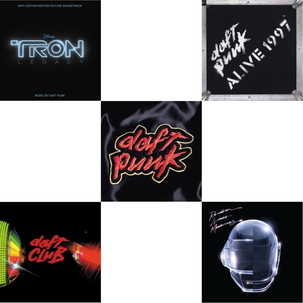 Daft Punk - Tron: Legacy Ost (2LP/180G) & Daft Club (2LP) & Homework & Alive 1997 & Random Access Memories (10Th Anniversary Edition/180G/3LP)