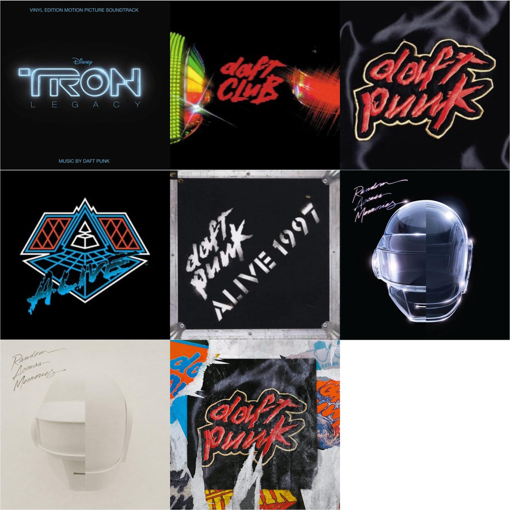 Daft Punk - Tron: Legacy Ost (2LP/180G) & Daft Club (2LP) & Homework & Alive 2007 (2LP) & Alive 1997 & Random Access Memories (10Th Anniversary Edition/180G/3LP) & Random Access Memories (Drumless Edition) (2LP/180G) & Homework (Limited/2LP)