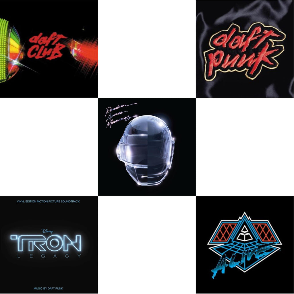 Daft Punk - Tron: Legacy Ost (2LP/180G) & Daft Club (2LP) & Homework & Alive 2007 (2LP) & Random Access Memories (10Th Anniversary Edition/180G/3LP)