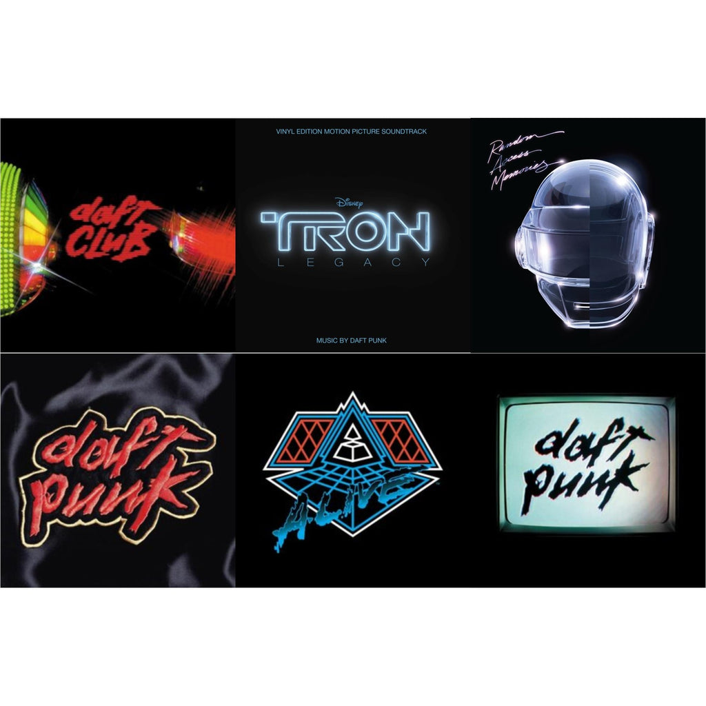 Daft Punk - Daft Club (2LP) & Tron: Legacy Ost (2LP/180G) & Random Access Memories (10Th Anniversary Edition/180G/3LP) & Homework & Alive 2007 (2LP) & Human After All (2LP)