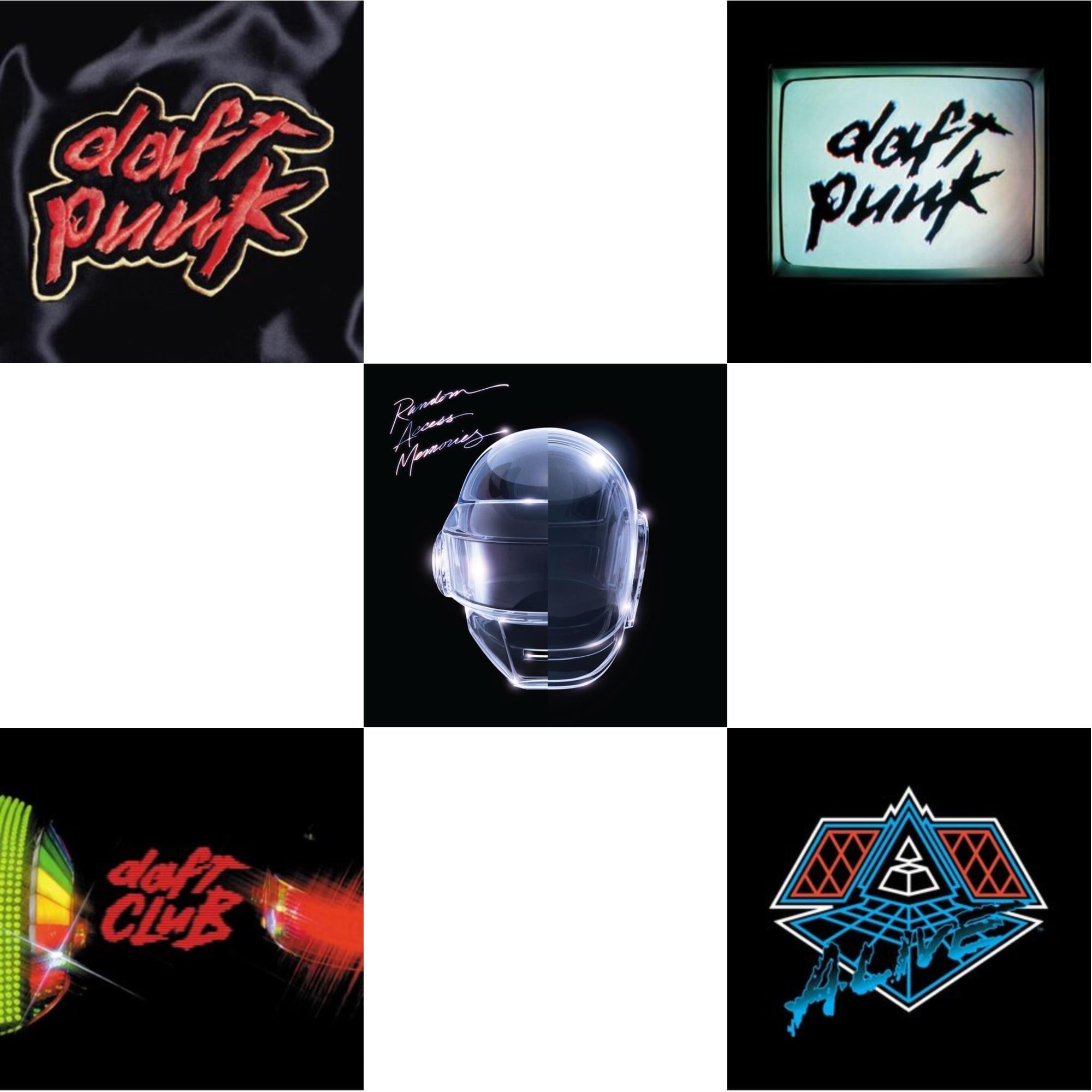 Daft Punk - Daft Club (2LP) & Human After All (2LP) & Homework & Alive 2007 (2LP) & Random Access Memories (10Th Anniversary Edition/180G/3LP)