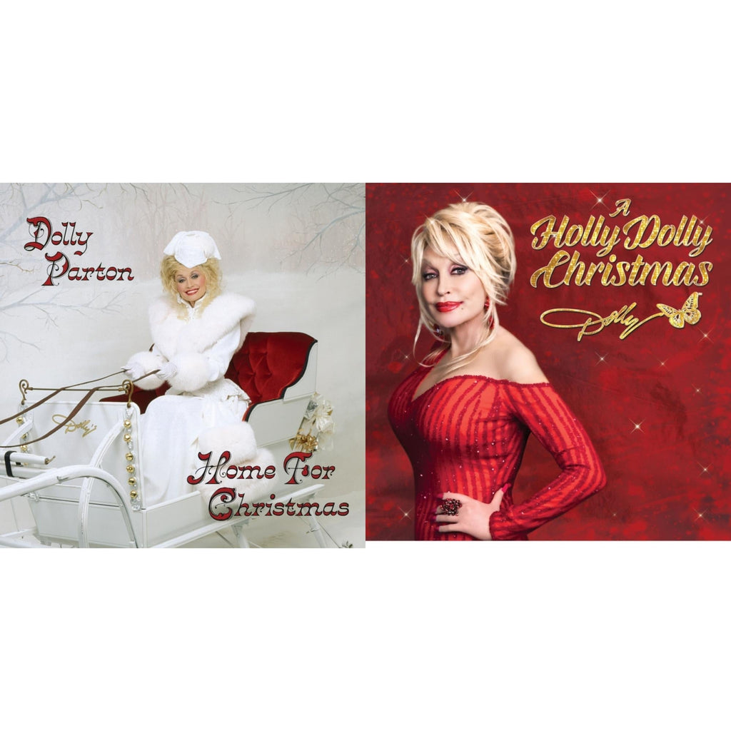 Dolly Parton - Home For Christmas (140G) & Holly Dolly Christmas (Ultimate Deluxe Edition) - LP Vinyl Bundle