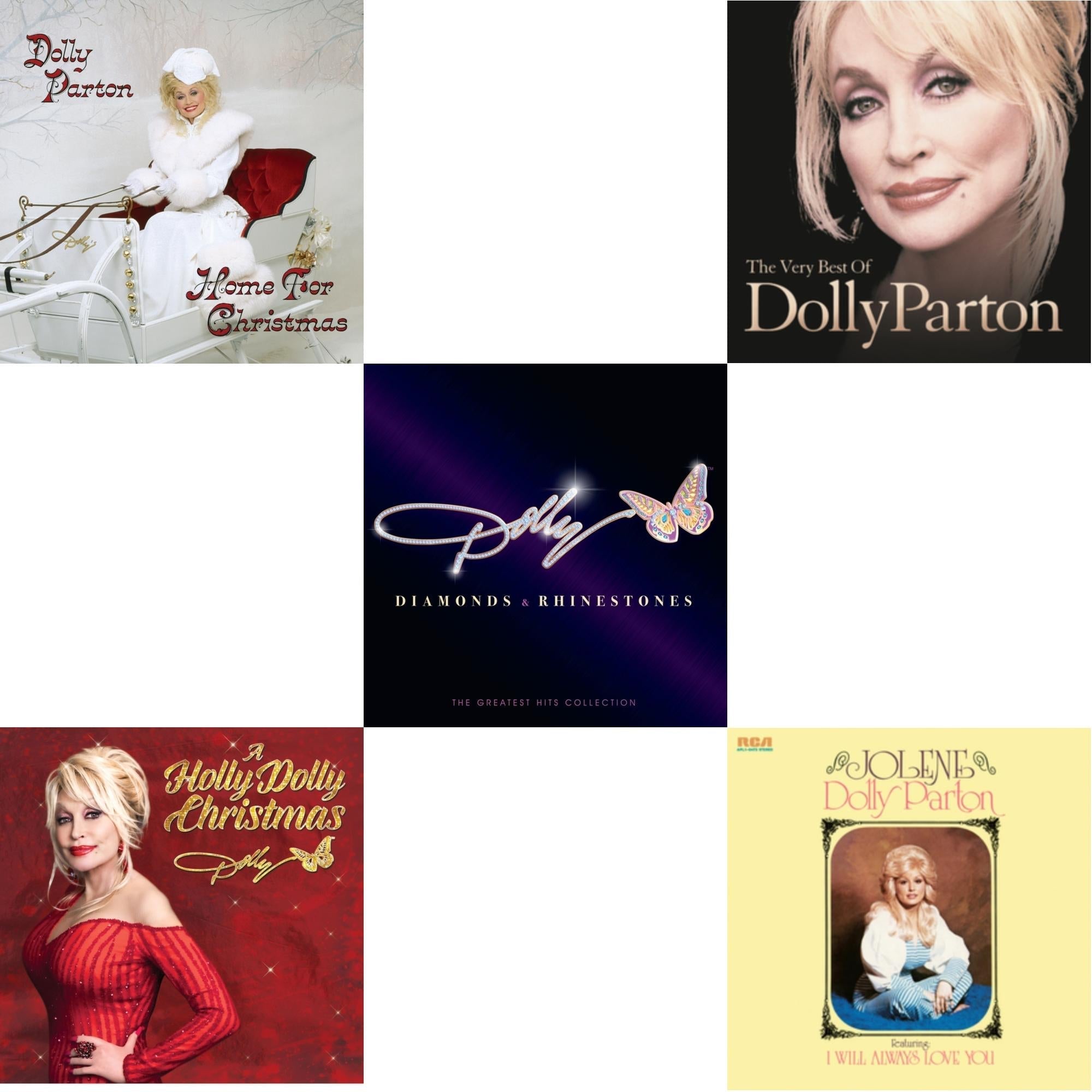 Holly Dolly Christmas (Ultimate Deluxe Edition) & Jolene (140G/Dl Insert) & Very Best Of Dolly Parton (2LP) & Home For Christmas (140G) & Diamonds & Rhinestones: The Greatest Hits Collection (2LP)