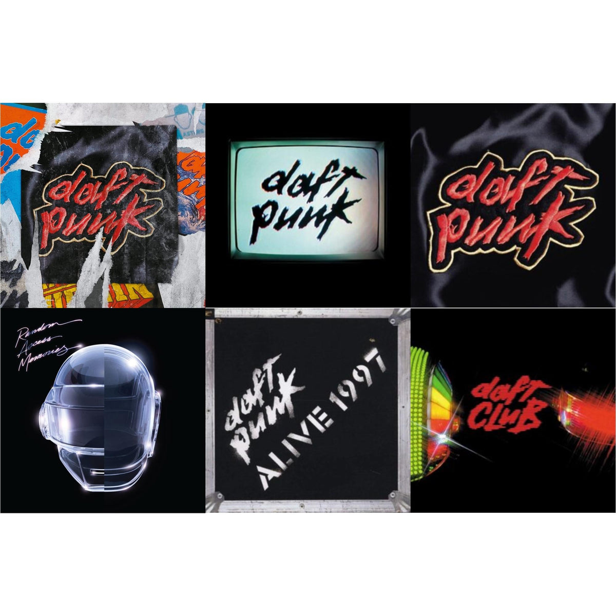 Daft Punk - Homework (Limited/2LP) & Human After All (2LP) & Homework & Random Access Memories (10Th Anniversary Edition/180G/3LP) & Alive 1997 & Daft Club (2LP)