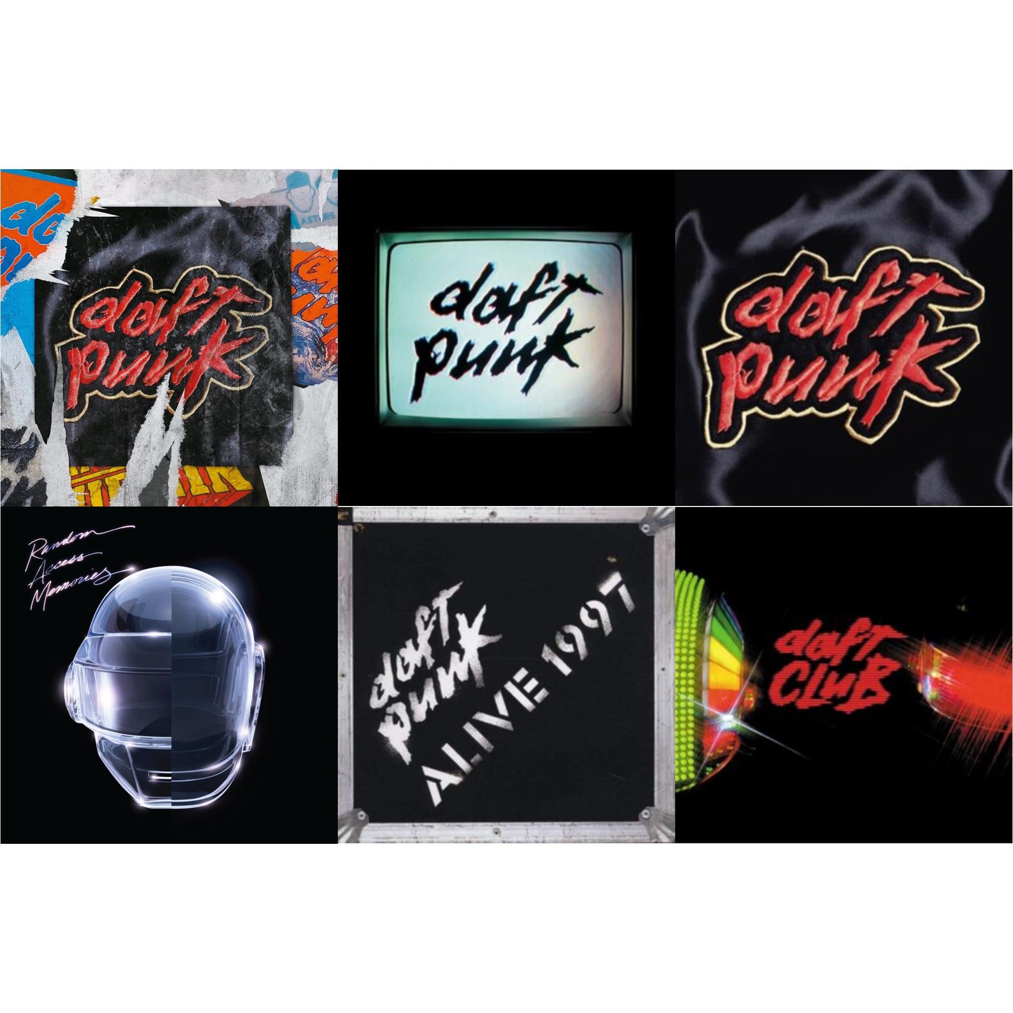 Daft Punk - Homework (Limited/2LP) & Human After All (2LP) & Homework & Random Access Memories (10Th Anniversary Edition/180G/3LP) & Alive 1997 & Daft Club (2LP)