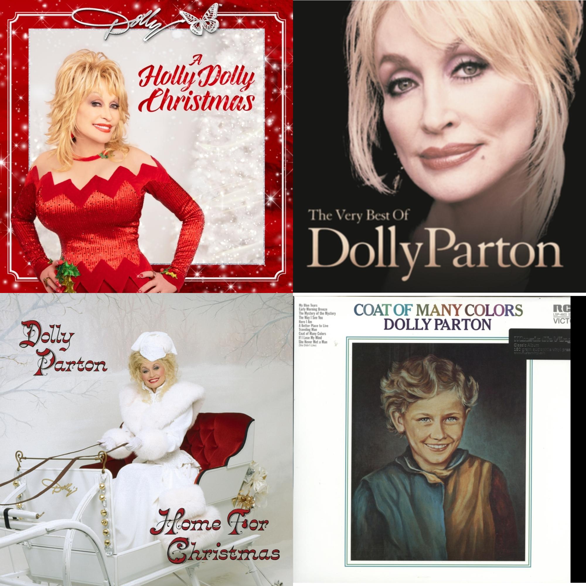 Holly Dolly Christmas (Opaque Red LP Vinyl) & Very Best Of Dolly Parton (2LP) & Home For Christmas (140G) & Coat Of Many Colors (180G)