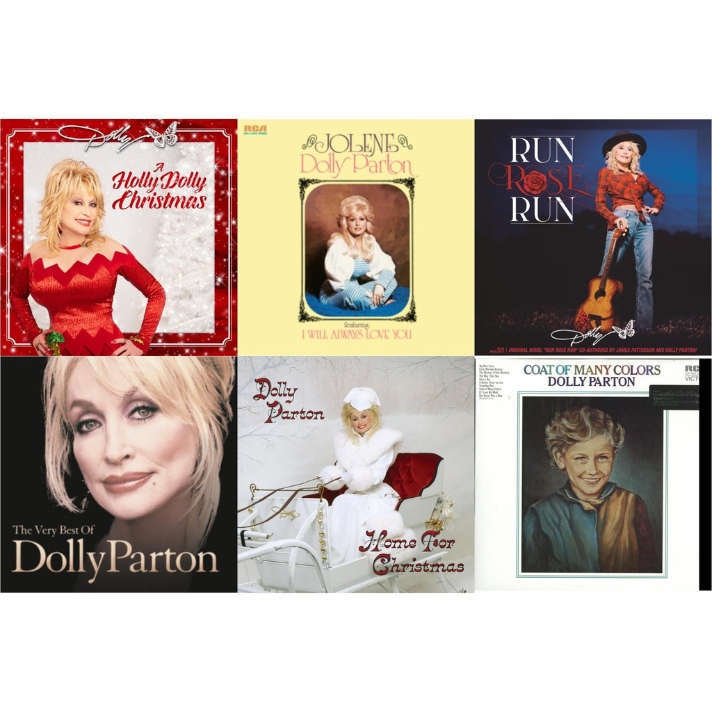 Holly Dolly Christmas (Opaque Red LP Vinyl) & Jolene (140G/Dl Insert) & Run Rose Run & Very Best Of Dolly Parton (2LP) & Home For Christmas (140G) & Coat Of Many Colors (180G)