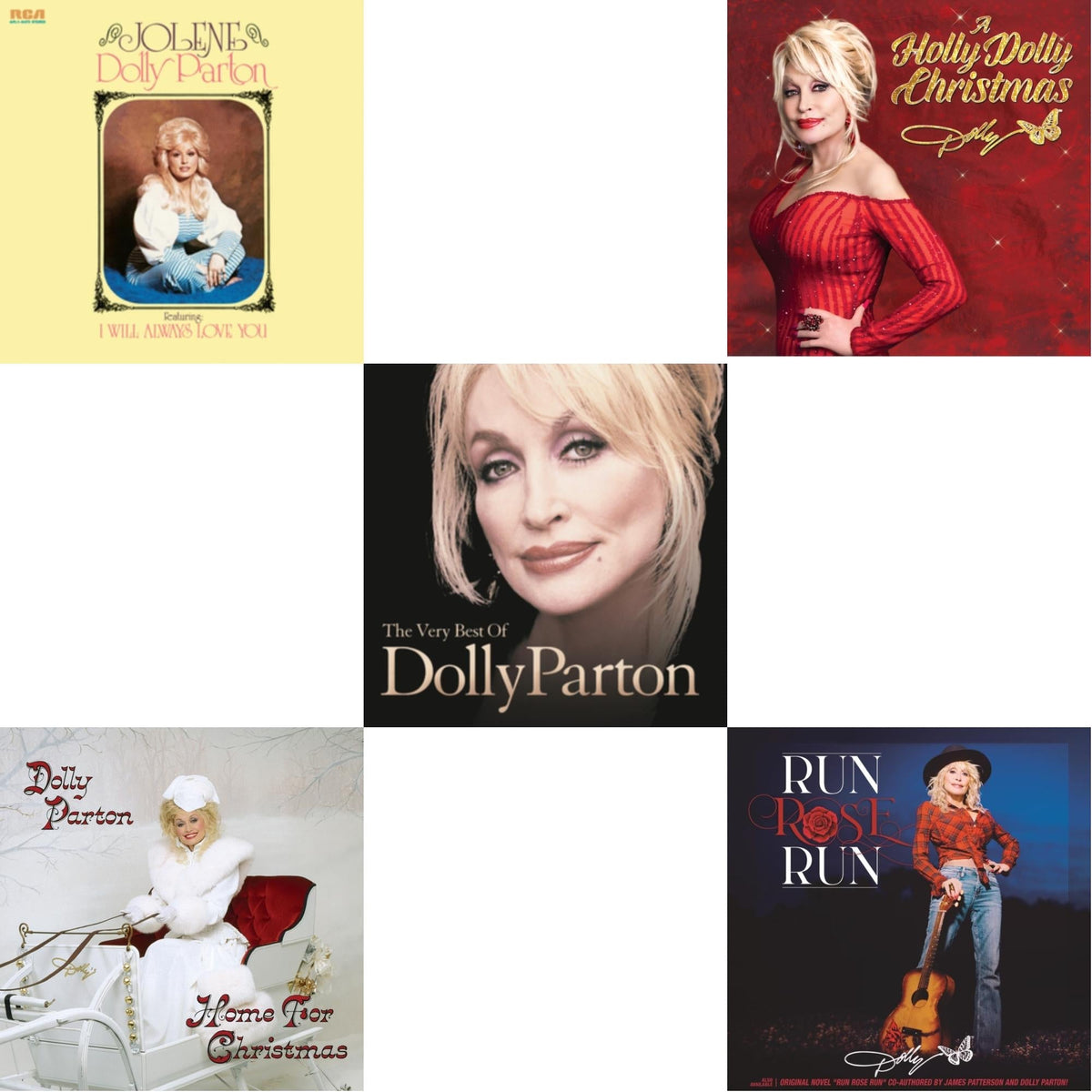 Holly Dolly Christmas (Ultimate Deluxe Edition) & Jolene (140G/Dl Insert) & Run Rose Run & Very Best Of Dolly Parton (2LP) & Home For Christmas (140G)