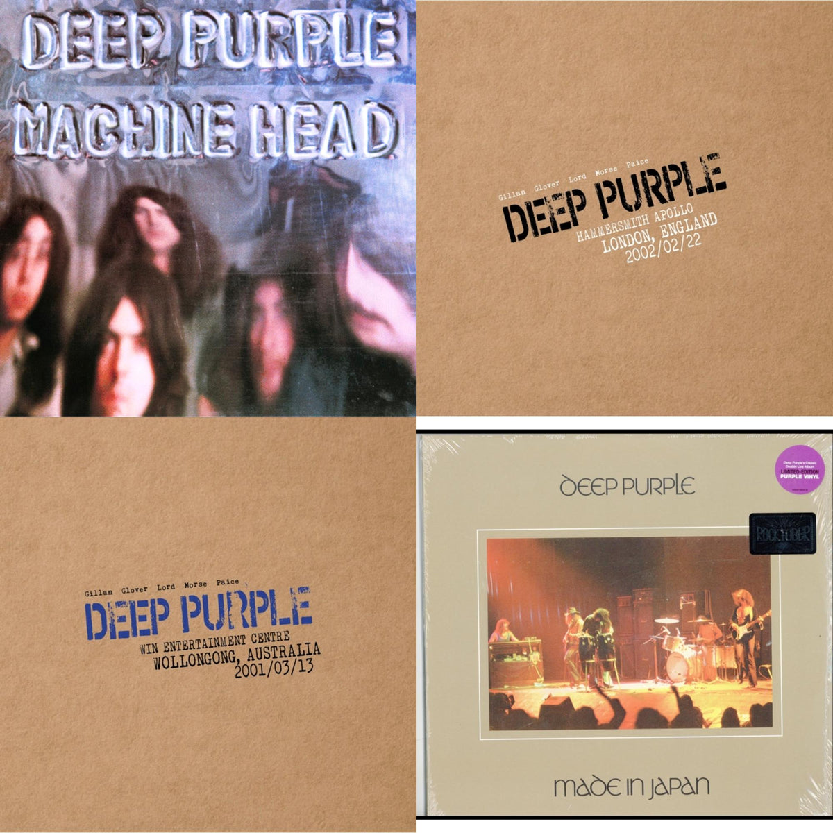 Machine Head & Live In Wollongong 2001 (3LP/Import) & Live In London 2002 (3LP/Import) & Made In Japan (2LP/Purple Vinyl) (Rocktober)
