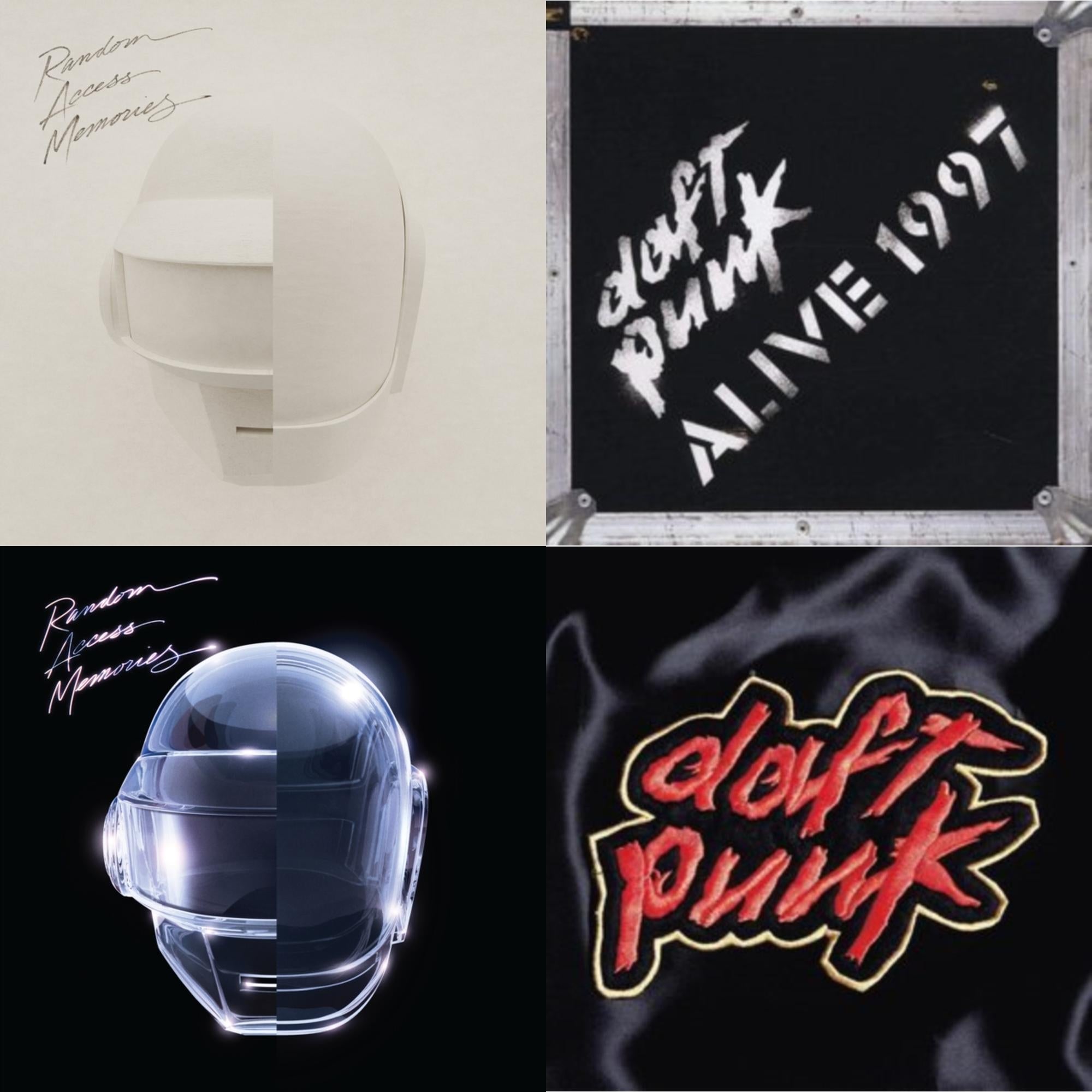 Daft Punk - Homework & Alive 1997 & Random Access Memories (10Th Anniversary Edition/180G/3LP) & Random Access Memories (Drumless Edition) (2LP/180G)