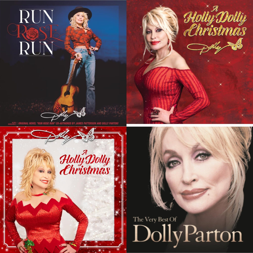 Holly Dolly Christmas (Ultimate Deluxe Edition) & Holly Dolly Christmas (Opaque Red LP Vinyl) & Run Rose Run & Very Best Of Dolly Parton (2LP)